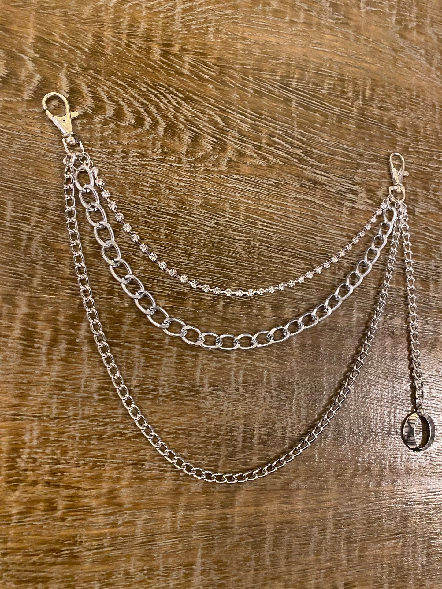 Jeans Chain, Rhinestone, Chain, Rock, Festival, Punk, Fashion, FAN Design Exclusive