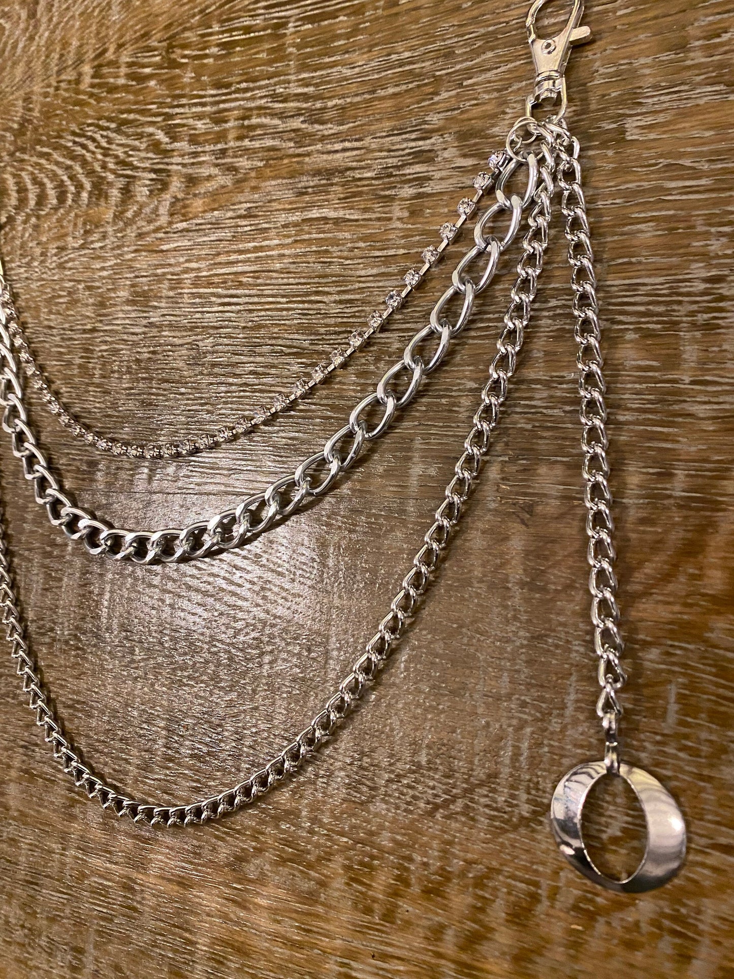Jeans Chain, Rhinestone, Chain, Rock, Festival, Punk, Fashion, FAN Design Exclusive