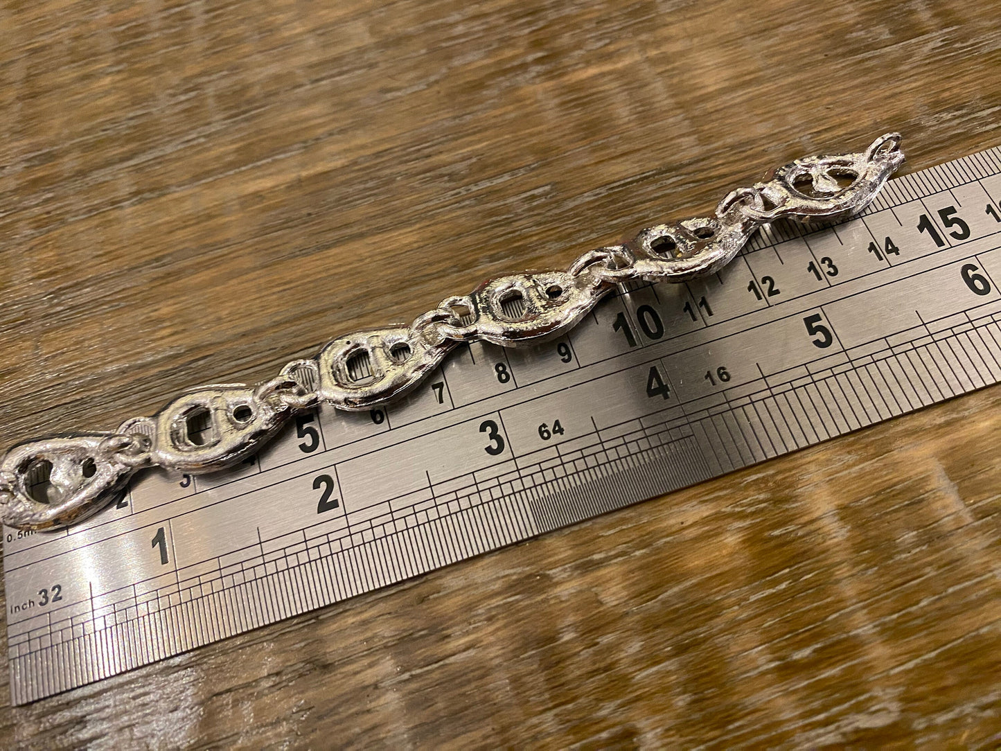 Diamanté buckle, Bridal Buckle, Strap, Shoulder Strap, 15cm long, Silver metal rhinestone