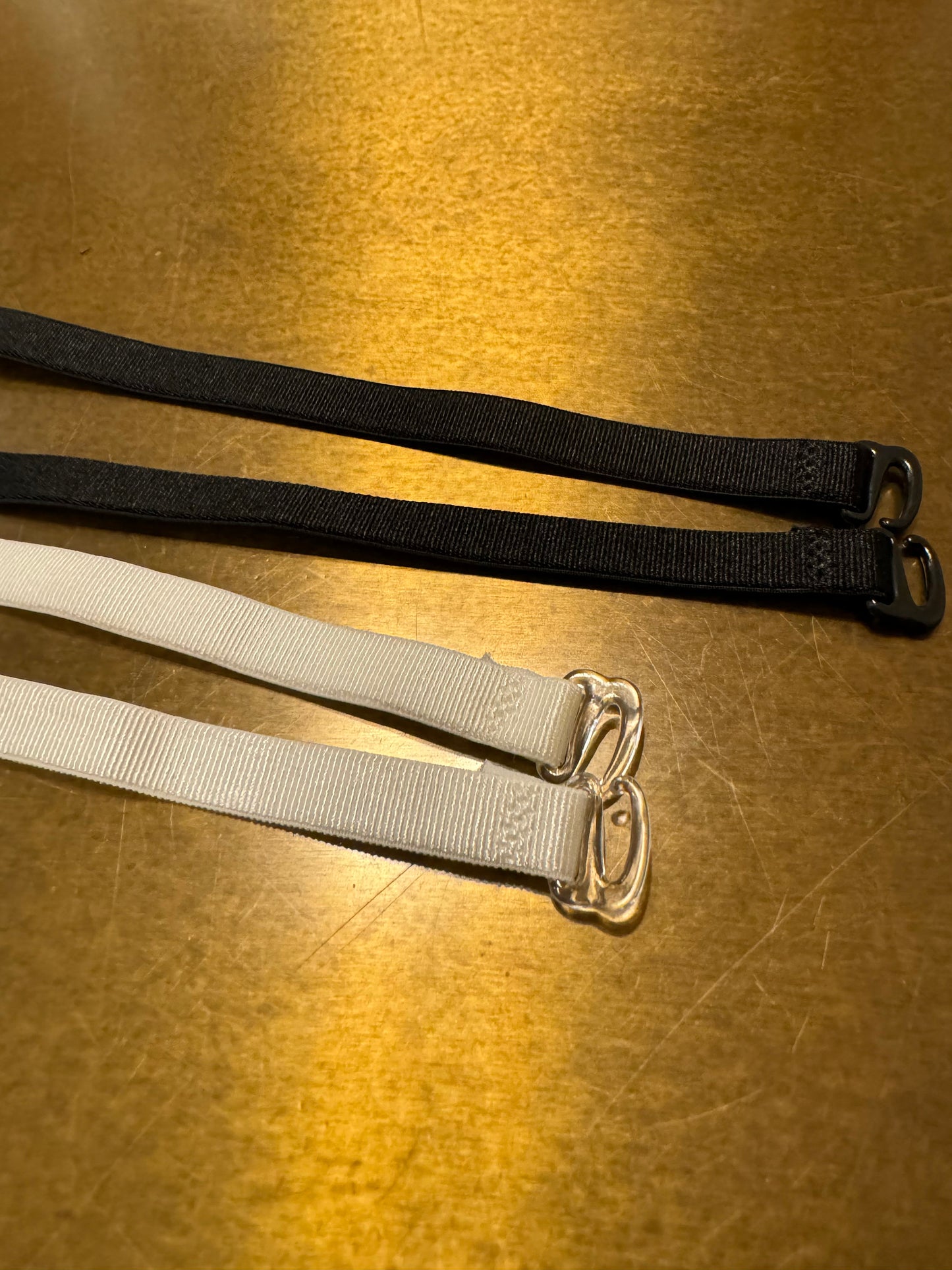 Detachable Bra Straps, Black, Ivory, Dress Bra Straps, 10mm Wide Removable Bra Straps