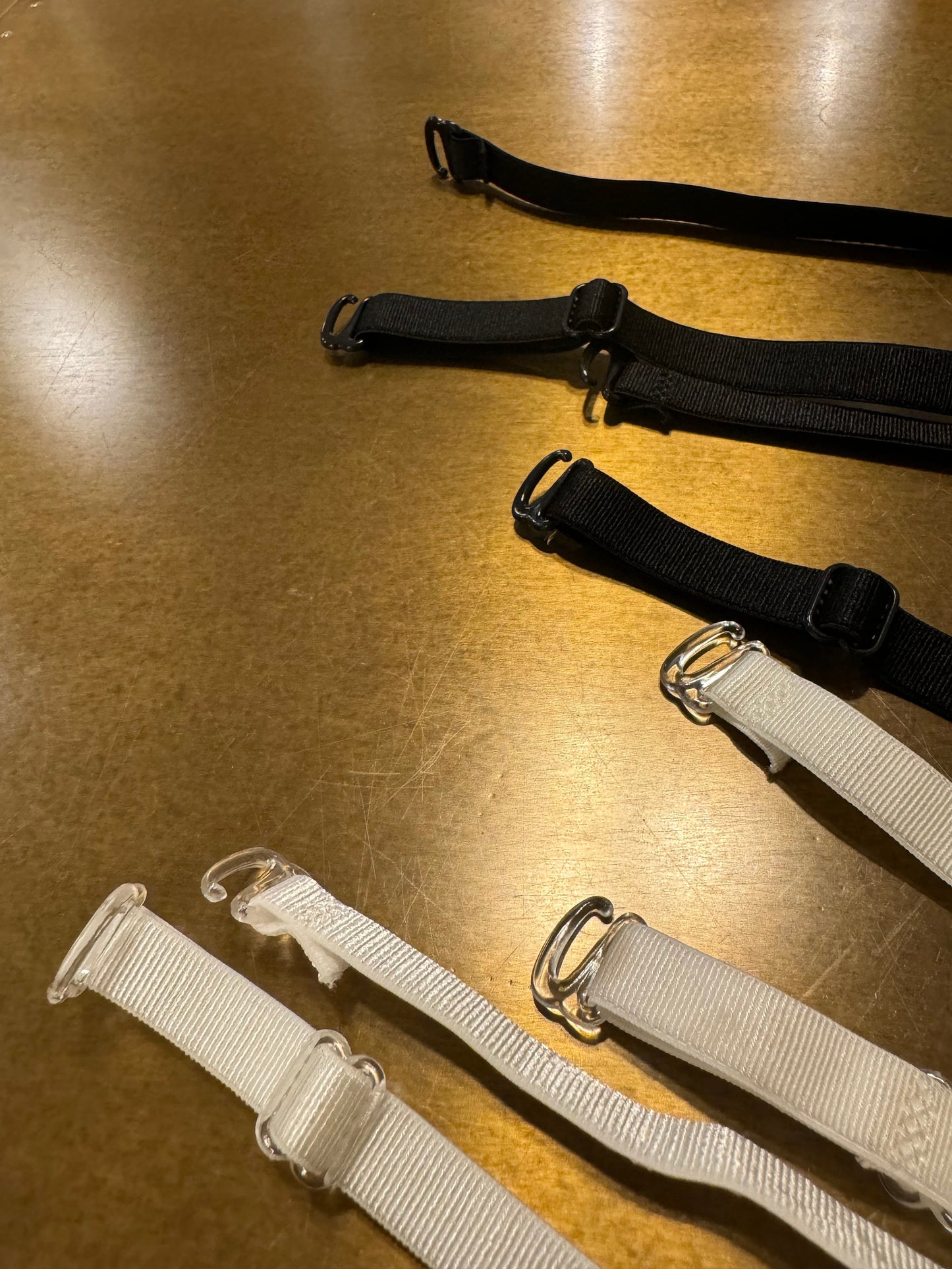 Detachable Bra Straps, Black, Ivory, Dress Bra Straps, 10mm Wide Removable Bra Straps