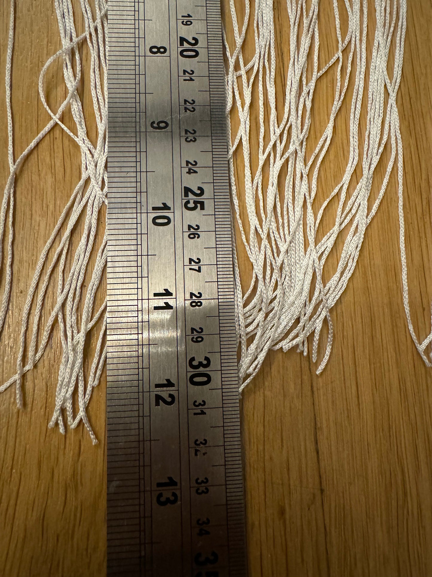 White 12β Fringe Trim, Elegant Furnishing Fringe, UK Made
