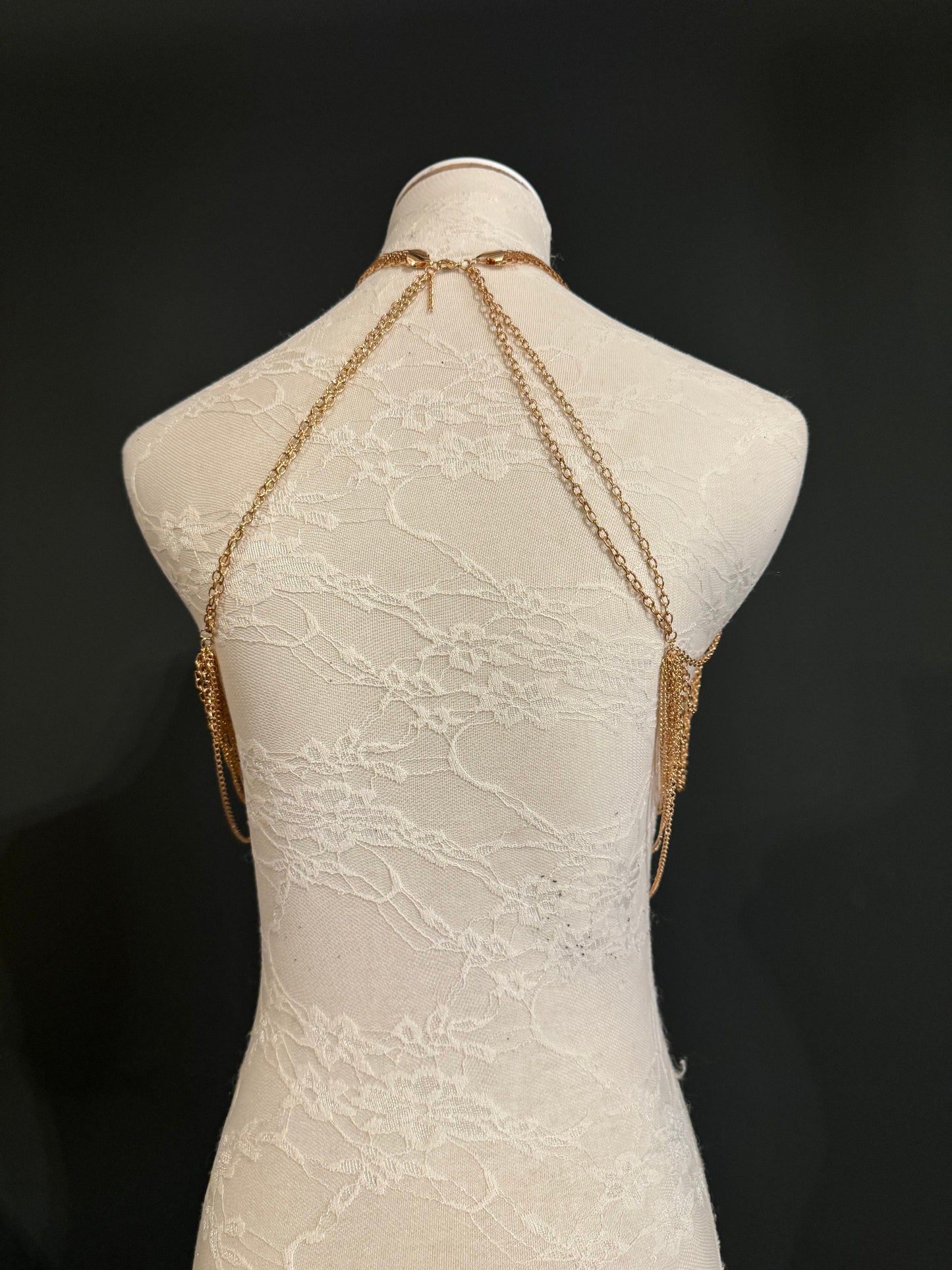 Body Chain, Festival Body Chain, Party, Gift, Swimwear, Elegant Body Chain, Rose Gold, Handmade, Chocker Body Chain