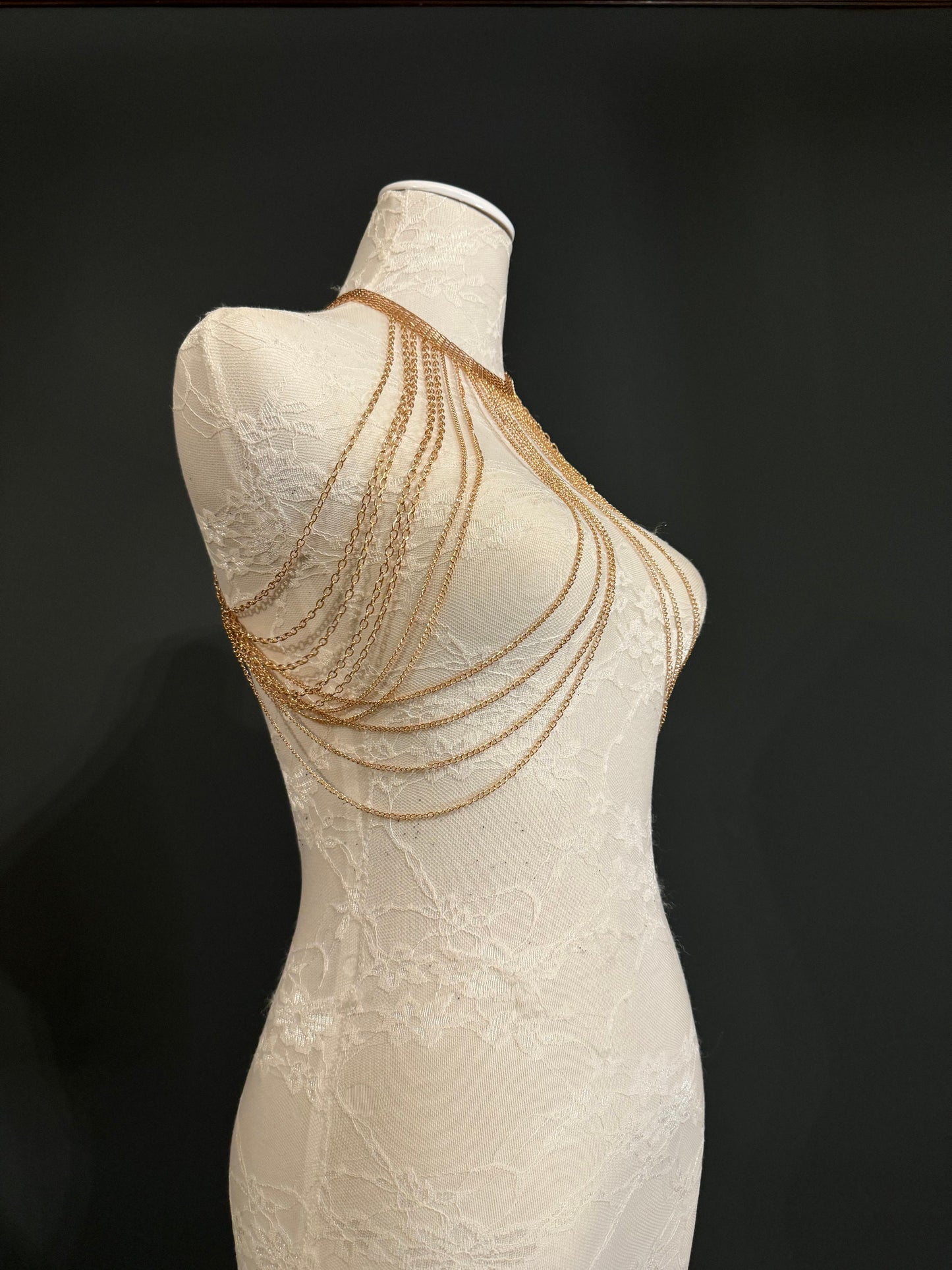 Body Chain, Festival Body Chain, Party, Gift, Swimwear, Elegant Body Chain, Rose Gold, Handmade, Chocker Body Chain
