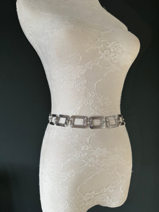 X-long Belt, Metal Ring Chain Belt, Silver, Gold, Statment Belt, Handmade, Fashion Belt, Accessory, Swimwear, Teen Sizes, XXXXL sizes, Gift