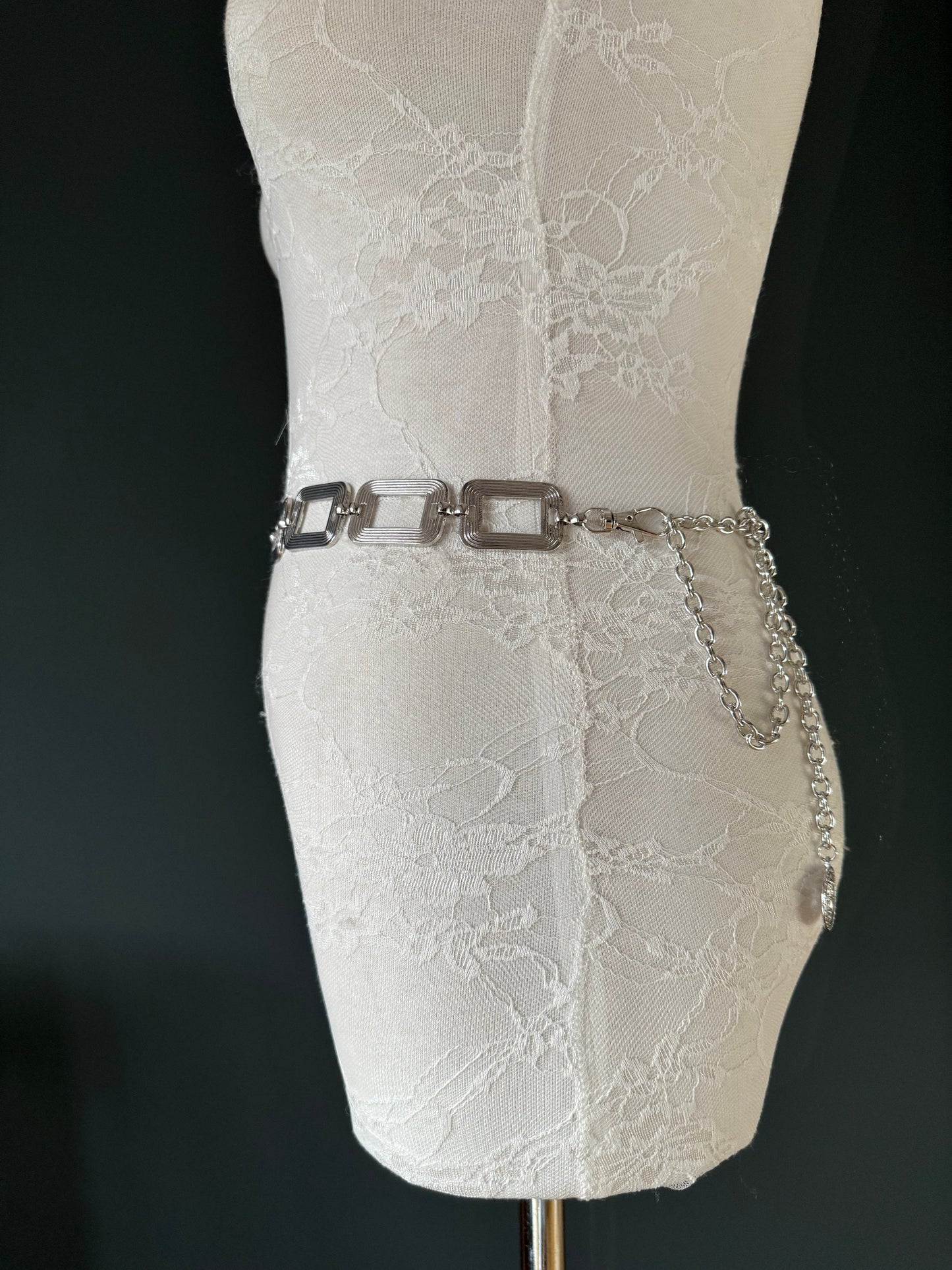 X-long Belt, Metal Ring Chain Belt, Silver, Gold, Statment Belt, Handmade, Fashion Belt, Accessory, Swimwear, Teen Sizes, XXXXL sizes, Gift