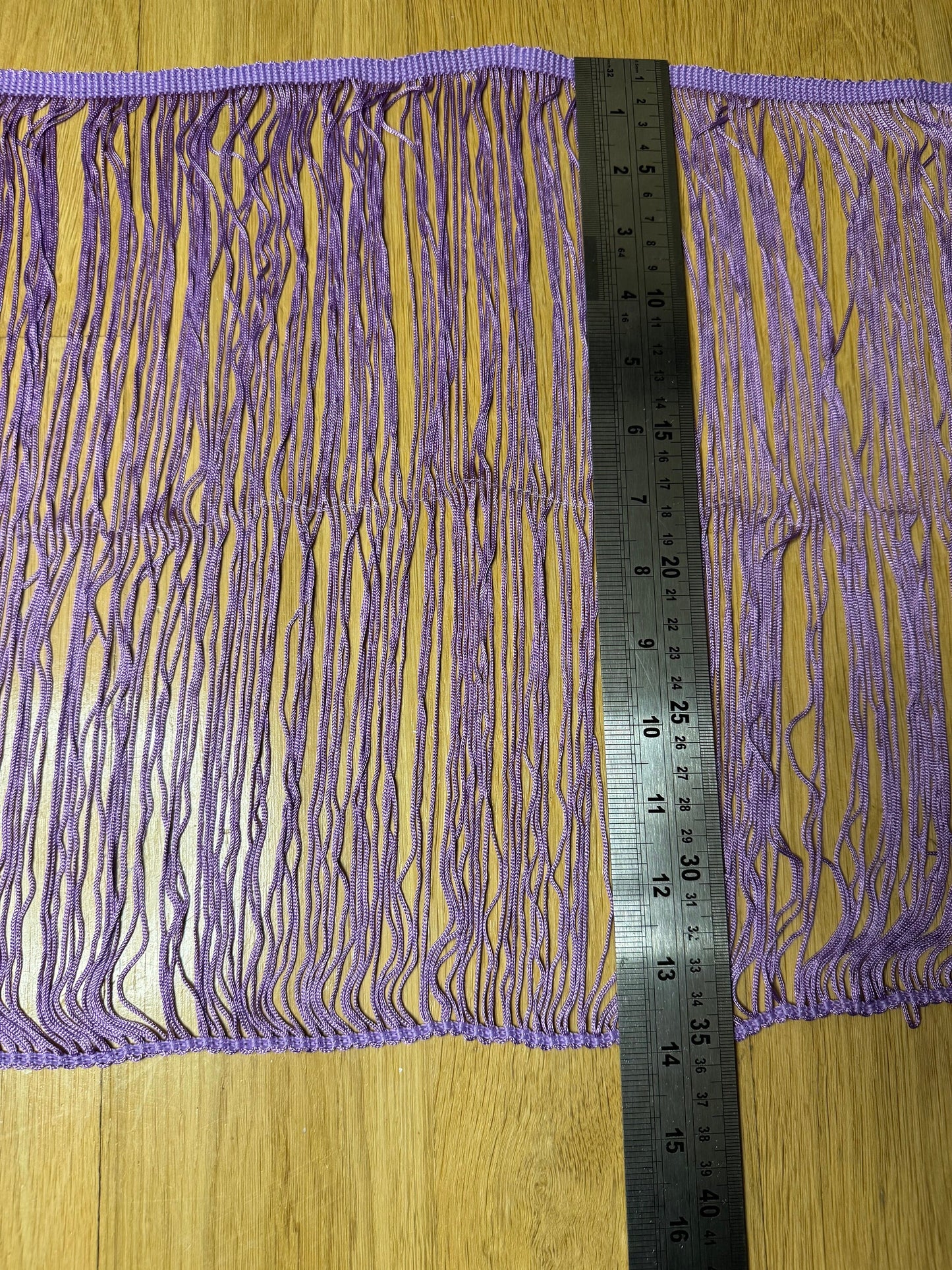 14” wide fringe, elegant fringe, Lilac colour, quality fringe trimming, Dense Quality fringe, UK made Very High Quality, Furnishing, Decor