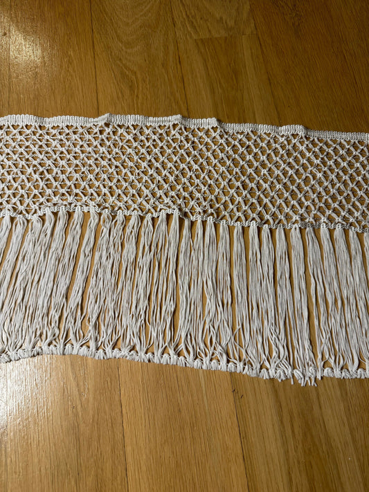 10” Long Fringe, Ivory, Black Fringe, High Quality Dense Fringe, Festival, Costume, Skirts, Tops, Dress, Lamps, Furnishings, Display Fringe