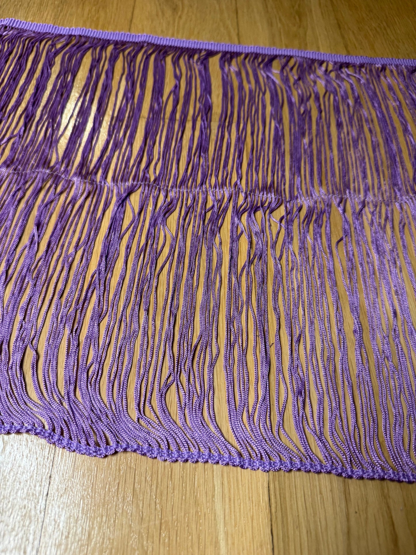 14” Long Lilac Fringe, White Fringe, High Quality Dense Fringe, Festival, Costume, Skirt, Tops, Dresses, Lamps, Furnishings, Display Fringe