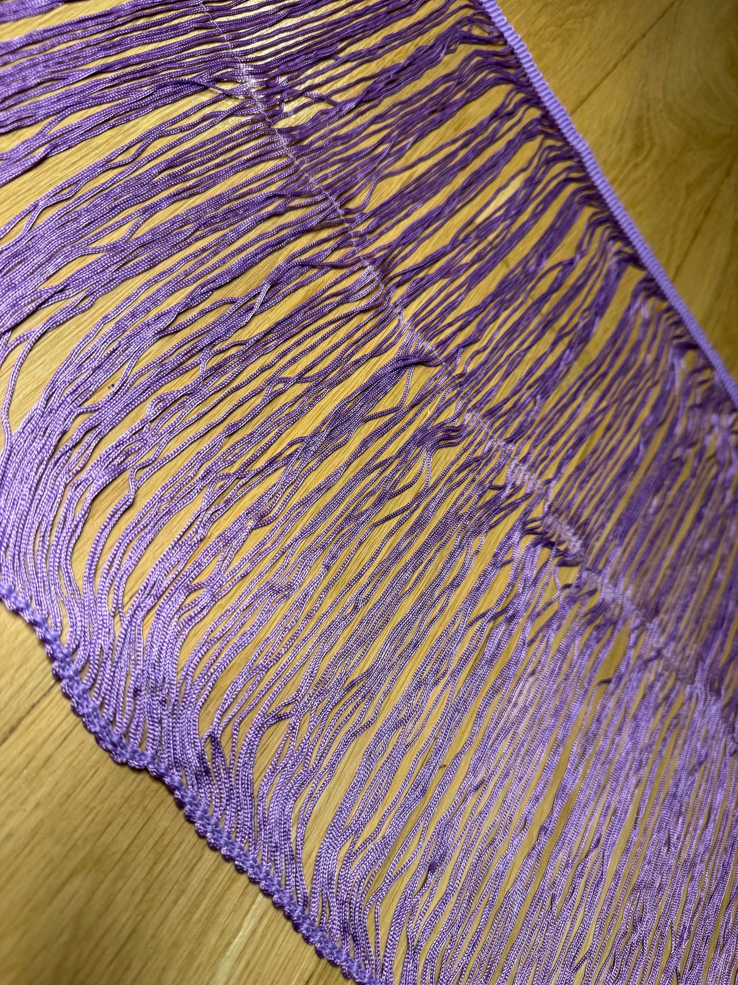 14” Long Lilac Fringe, White Fringe, High Quality Dense Fringe, Festival, Costume, Skirt, Tops, Dresses, Lamps, Furnishings, Display Fringe
