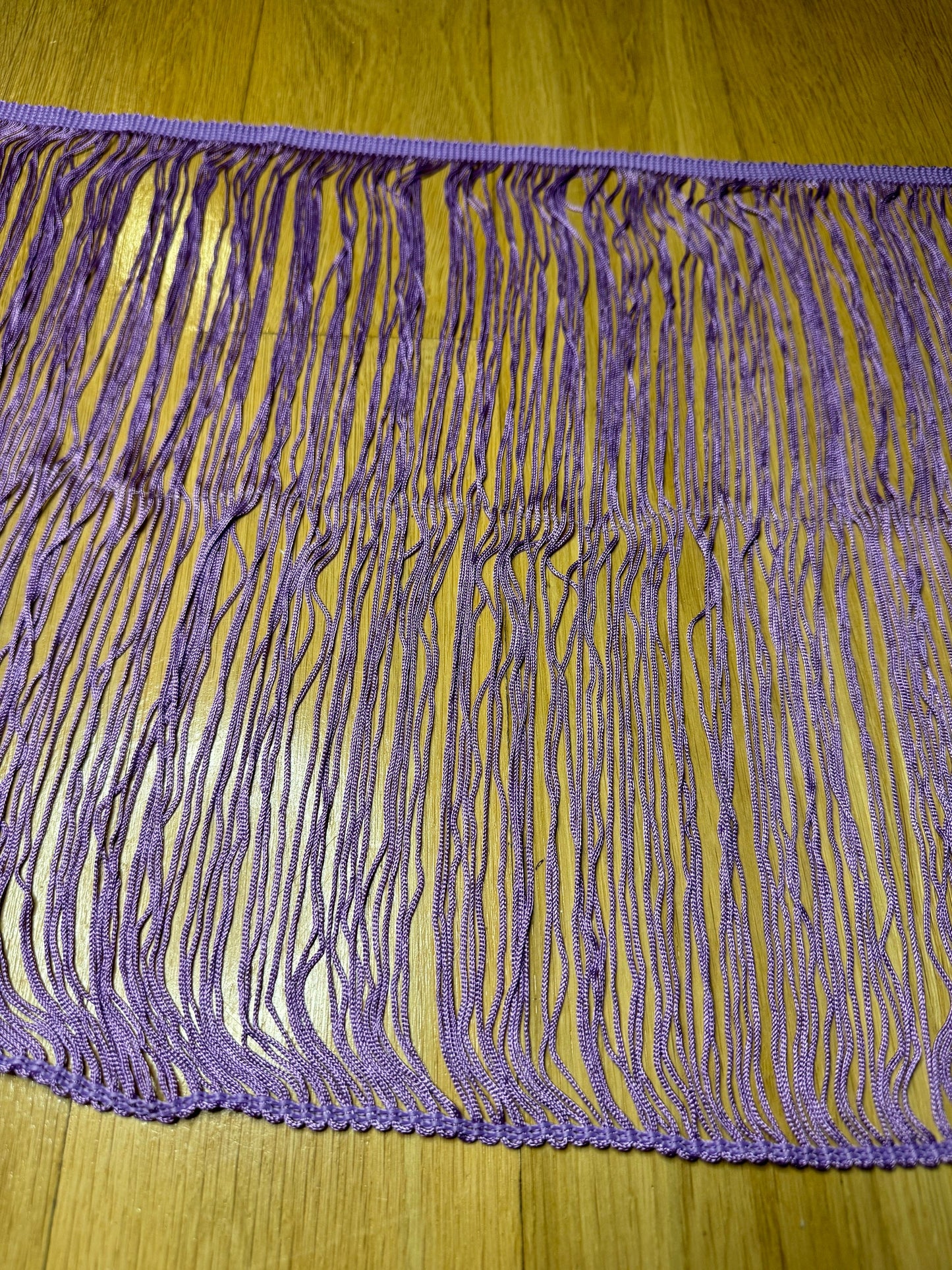 14” Long Lilac Fringe, White Fringe, High Quality Dense Fringe, Festival, Costume, Skirt, Tops, Dresses, Lamps, Furnishings, Display Fringe