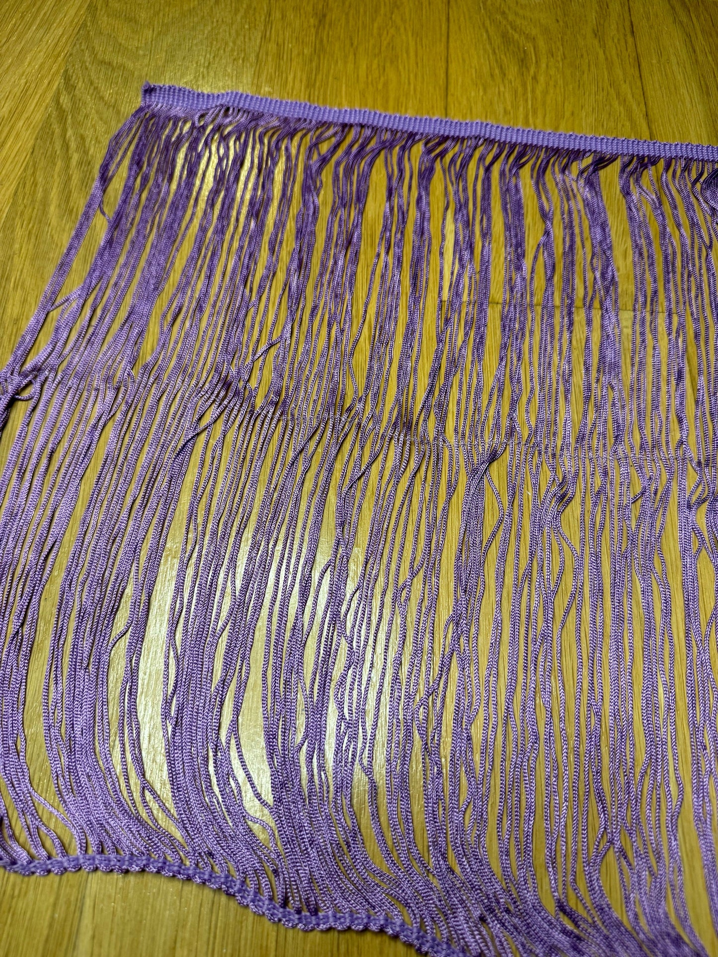 14” Long Lilac Fringe, White Fringe, High Quality Dense Fringe, Festival, Costume, Skirt, Tops, Dresses, Lamps, Furnishings, Display Fringe