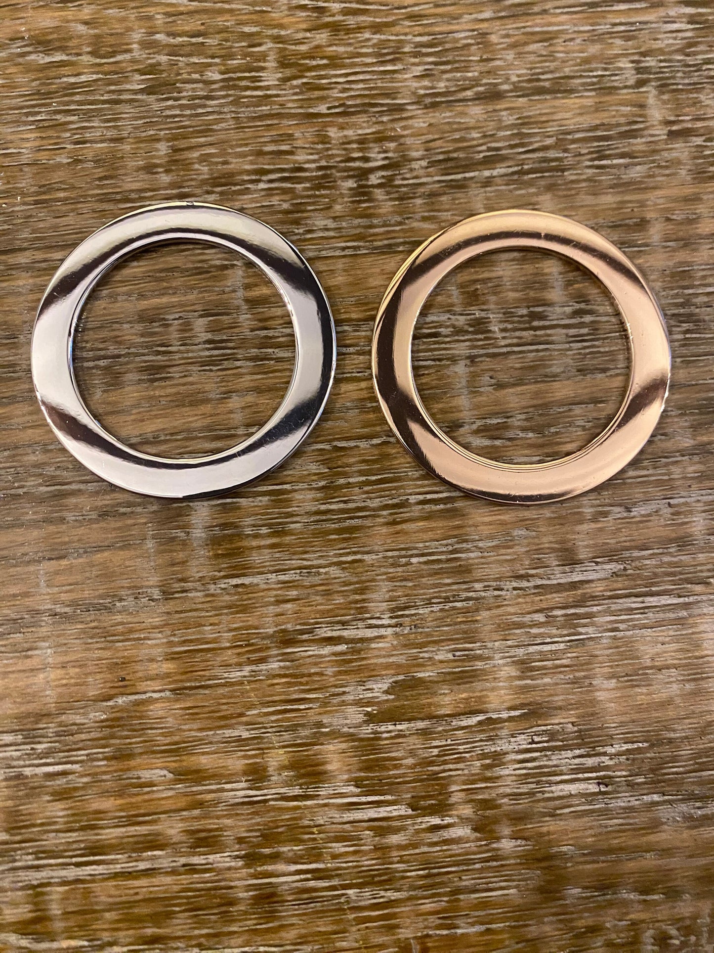 Metal Rings, Rose Gold, Silver, Flat Metal Rings, Solid Metal Rings, Alloy Material, Strong metallic, Bikini, Top, Bags Crafts,