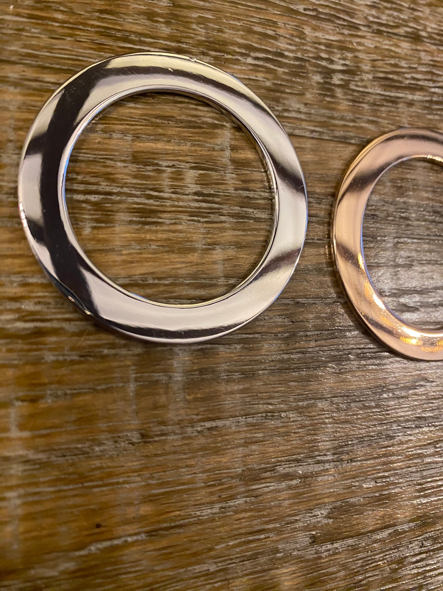 Metal Rings, Rose Gold, Silver, Flat Metal Rings, Solid Metal Rings, Alloy Material, Strong metallic, Bikini, Top, Bags Crafts,
