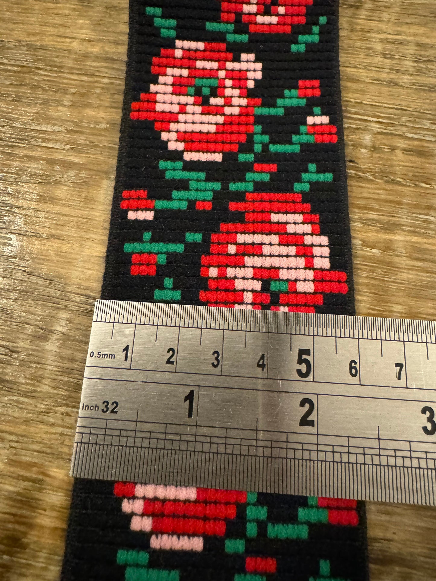 Patterned Woven Elastic, Unique Belts and Waistband Material (60mm Wide)