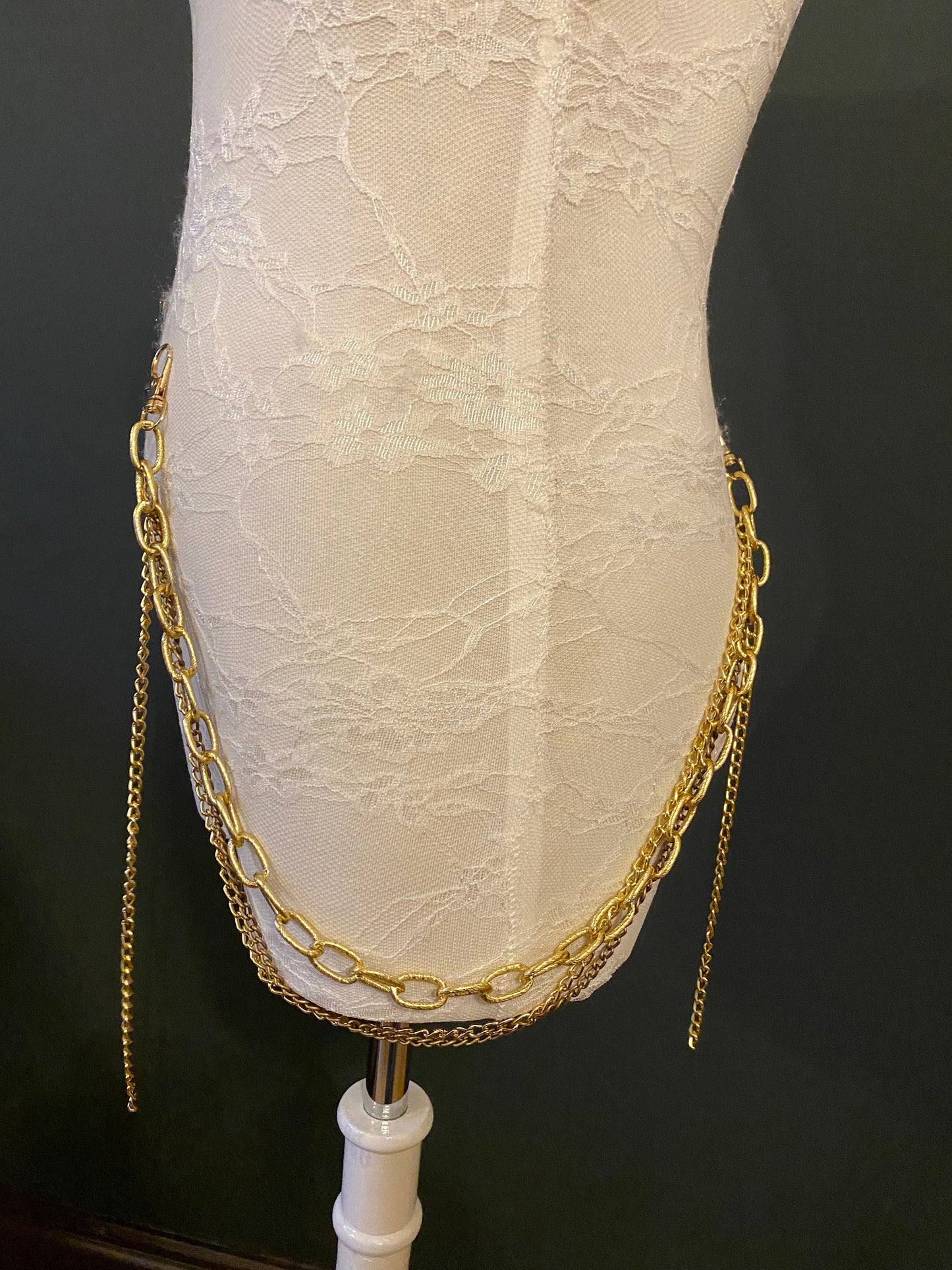 Jeans Chain, Gold Layered Chain, Body Chain, Elegant Jeans Chain, Bag Chain, Festival, Gold, Fashionable, Fashion, FAN Design