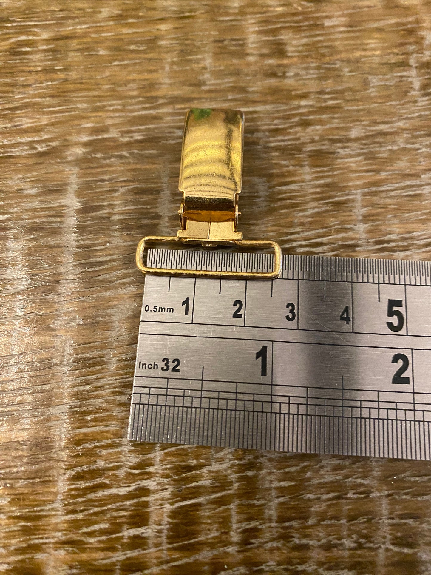 Gold Brace Clips, 1 inch, Silver, Gold, Clothing, Bags, Crafts
