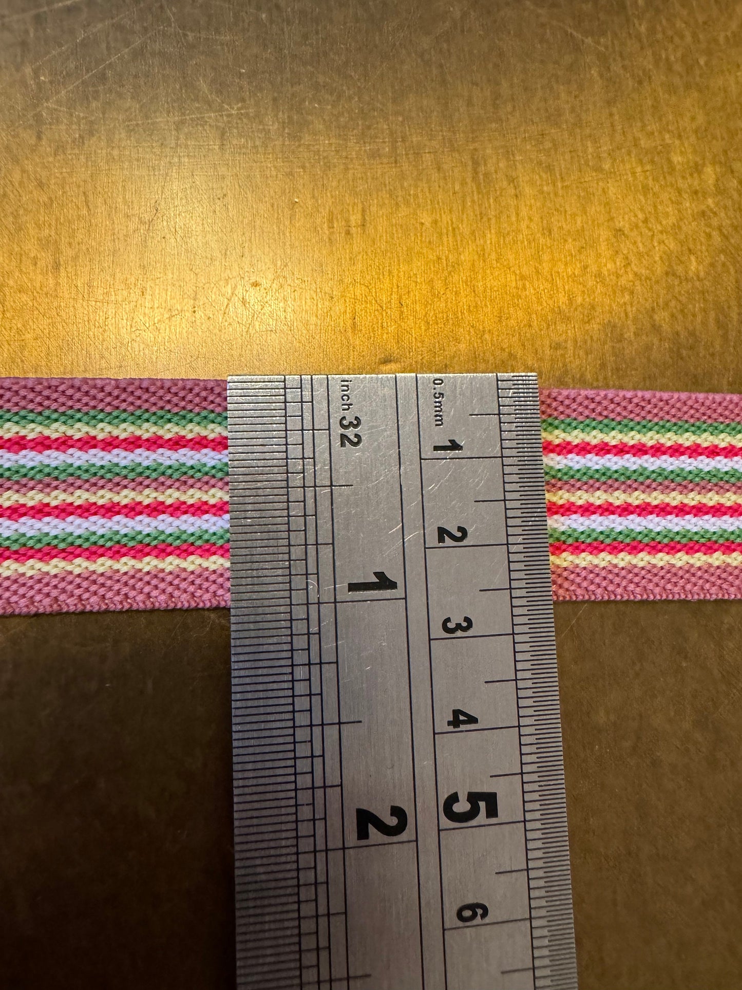 1” Wide Multi Colour Elastic, Clothing, Woven Elastic, Straps, Swimwear, Couture, Bags