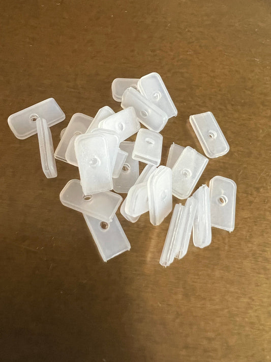 20pcs, 8mm Rubber Boning End Caps, White Boning Caps, Quality Boning Caps