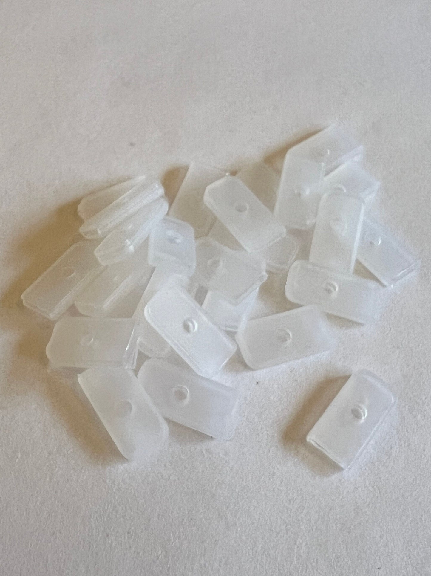 White Rubber Boning End Caps, 8mm, (20pcs)