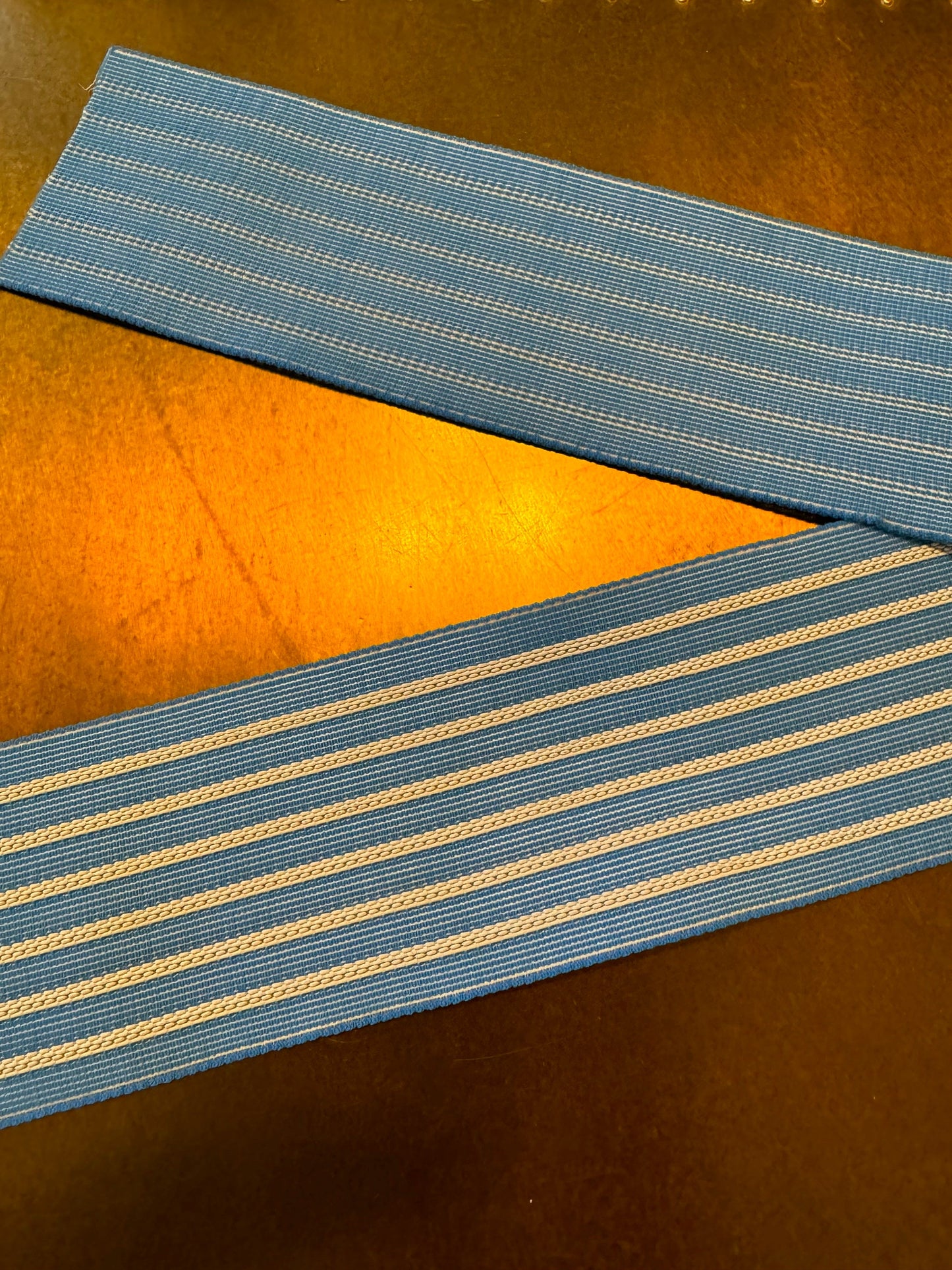 3” Wide Strong Woven Elastic, Quality Elastic, Waistband, Belts, Fashion, Blue, Stripe Elastic
