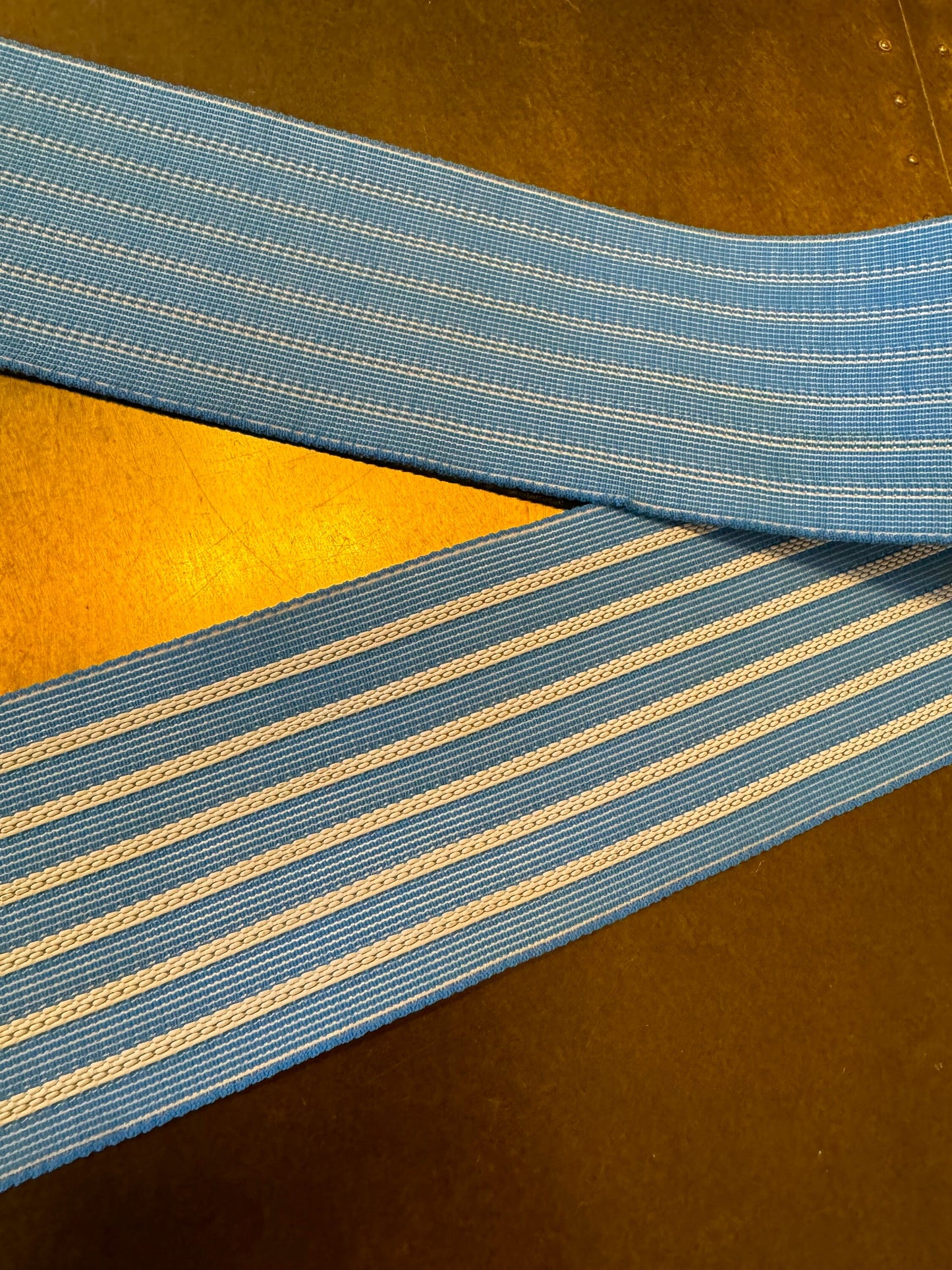 3” Wide Strong Woven Elastic, Quality Elastic, Waistband, Belts, Fashion, Blue, Stripe Elastic