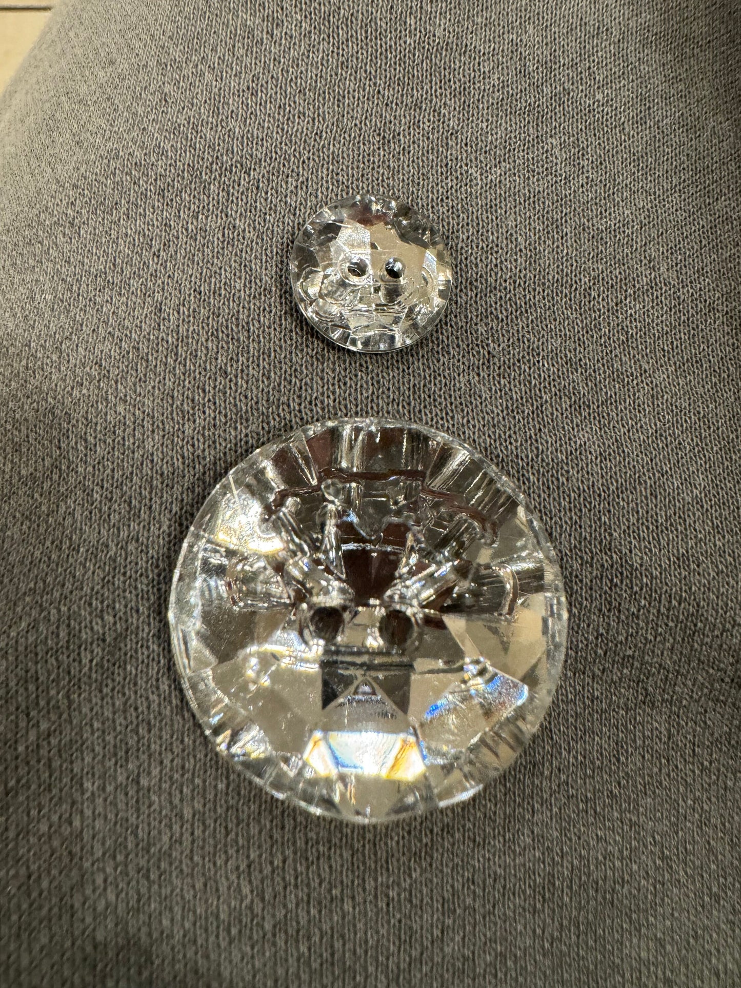 Jewel Buttons, Shiny Silver Buttons, Bags, Clothing, Crafts