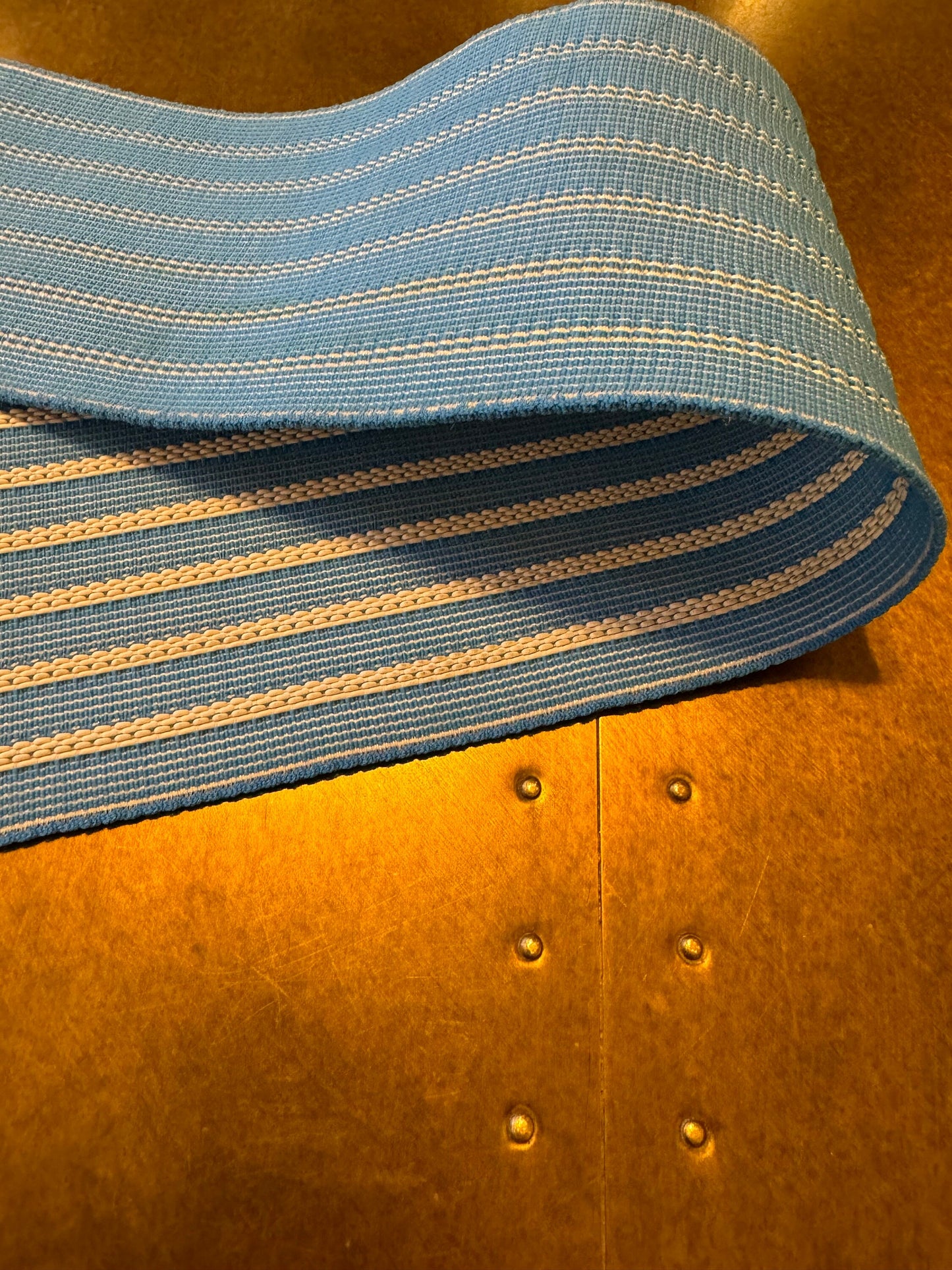 3” Wide Strong Woven Elastic, Quality Elastic, Waistband, Belts, Fashion, Blue, Stripe Elastic