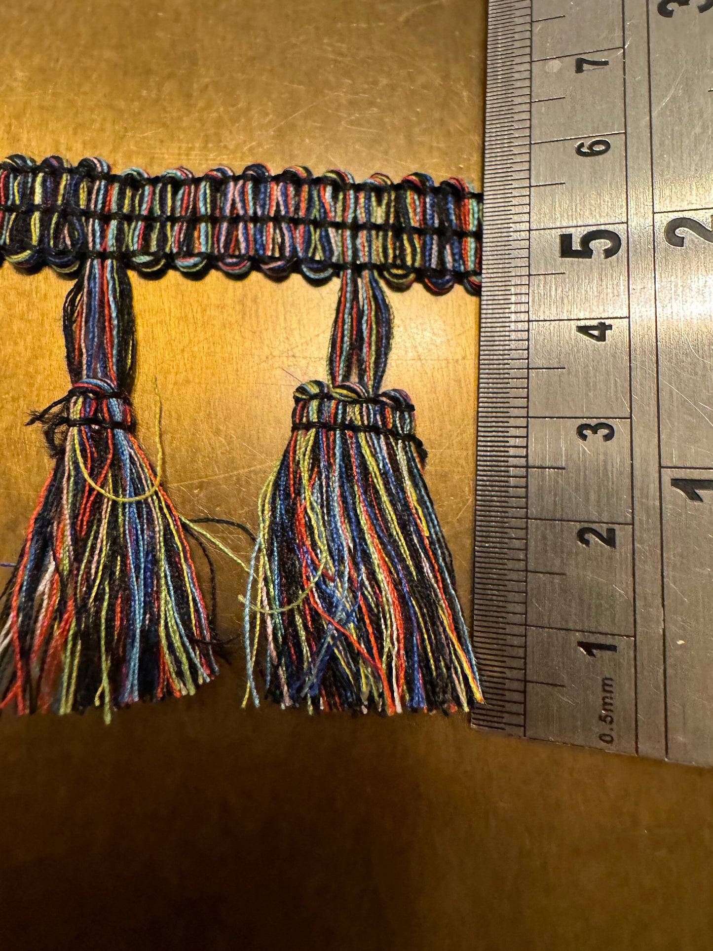 Fringe Tassel, Tassel Trim, Multicolour, 5.5cm Wide