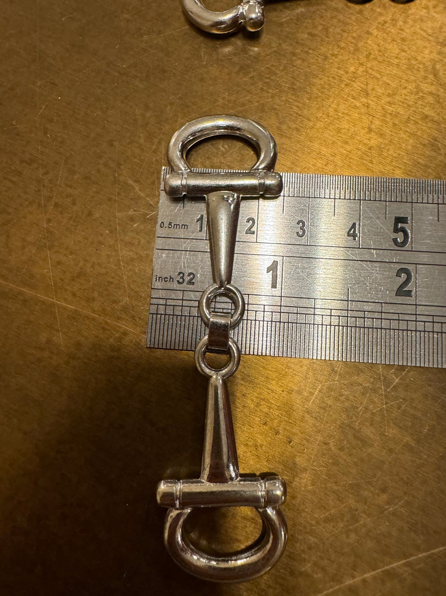 Metal Hinged Equestrian Buckles, Solid Metal, 3.5” x 1”, 88mm x 25mm, Silver Colour, Footwear, Bags, Accessories
