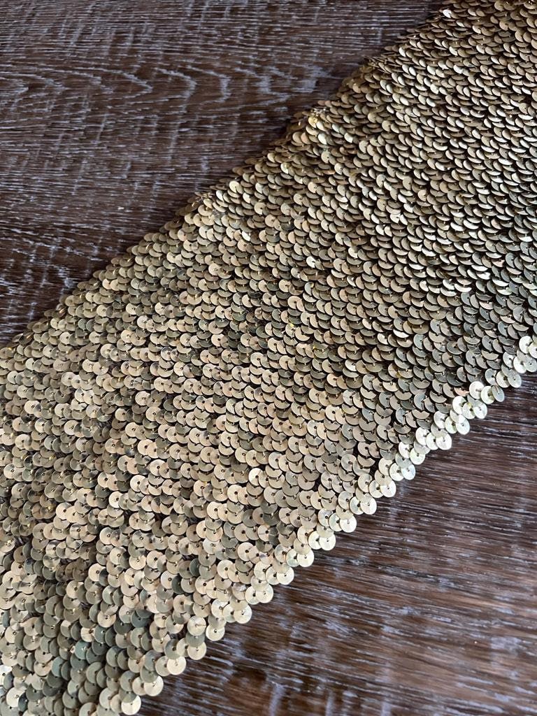 8” Wide Stretch Sequin Band, 13” Stretch Sequins Flat Round Shape/Perfect for Bandeaus Making & Costume Making, 11 colours, Elastic Sequin