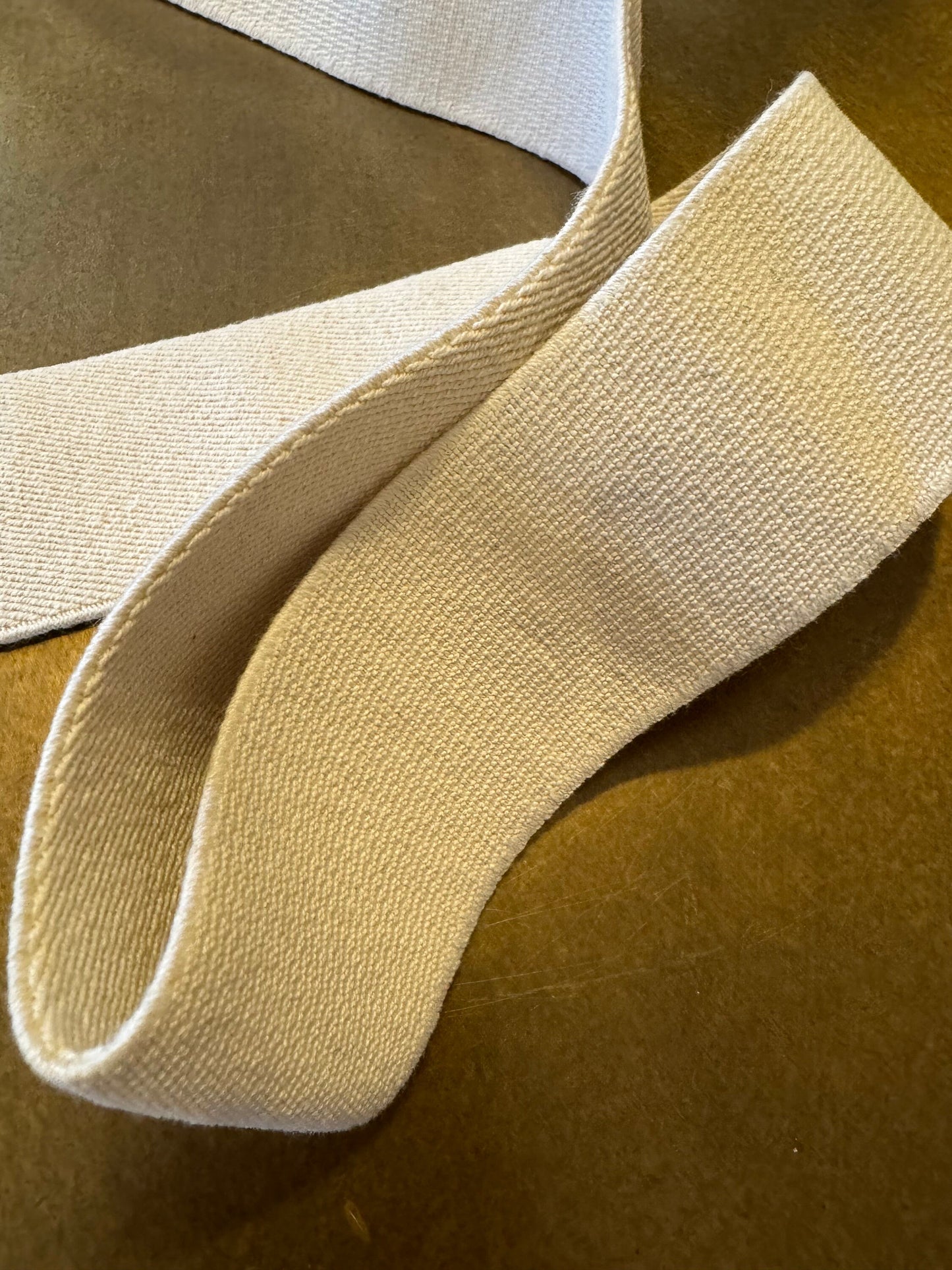 2” Wide Strong Woven Elastic, Quality Elastic, Waistband, Belts, Fashion, Stripe Elastic, Beige