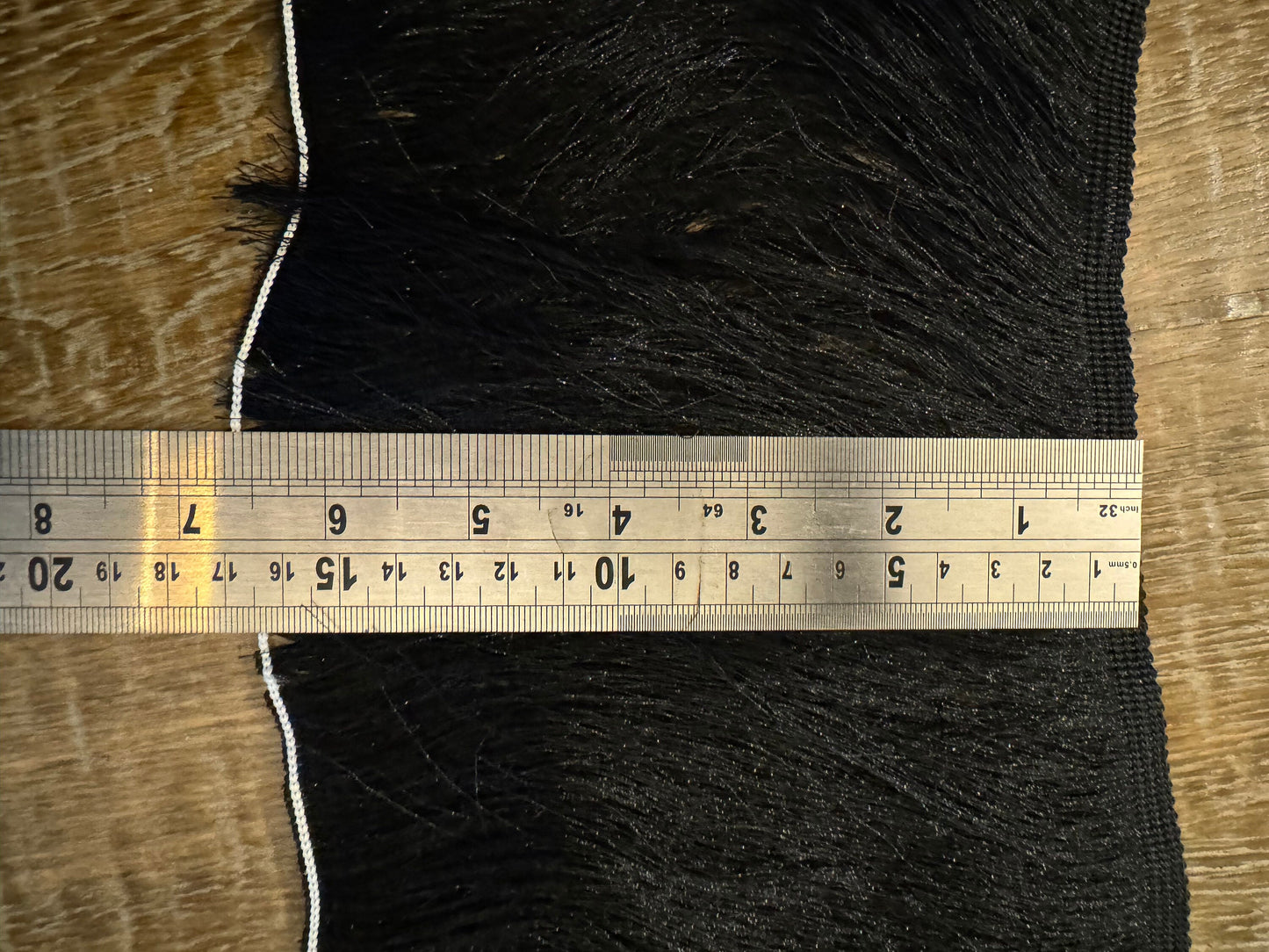 Fringe, Chainette Fringe, 6.5” Long, 16.5cm Long Dense Fringe, Black, Quality, FAN Fashion