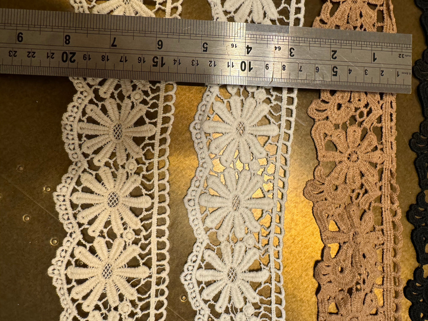 Vintage Style Lace Trim, 6cm Wide, Sewing Crafts, 6 Colours