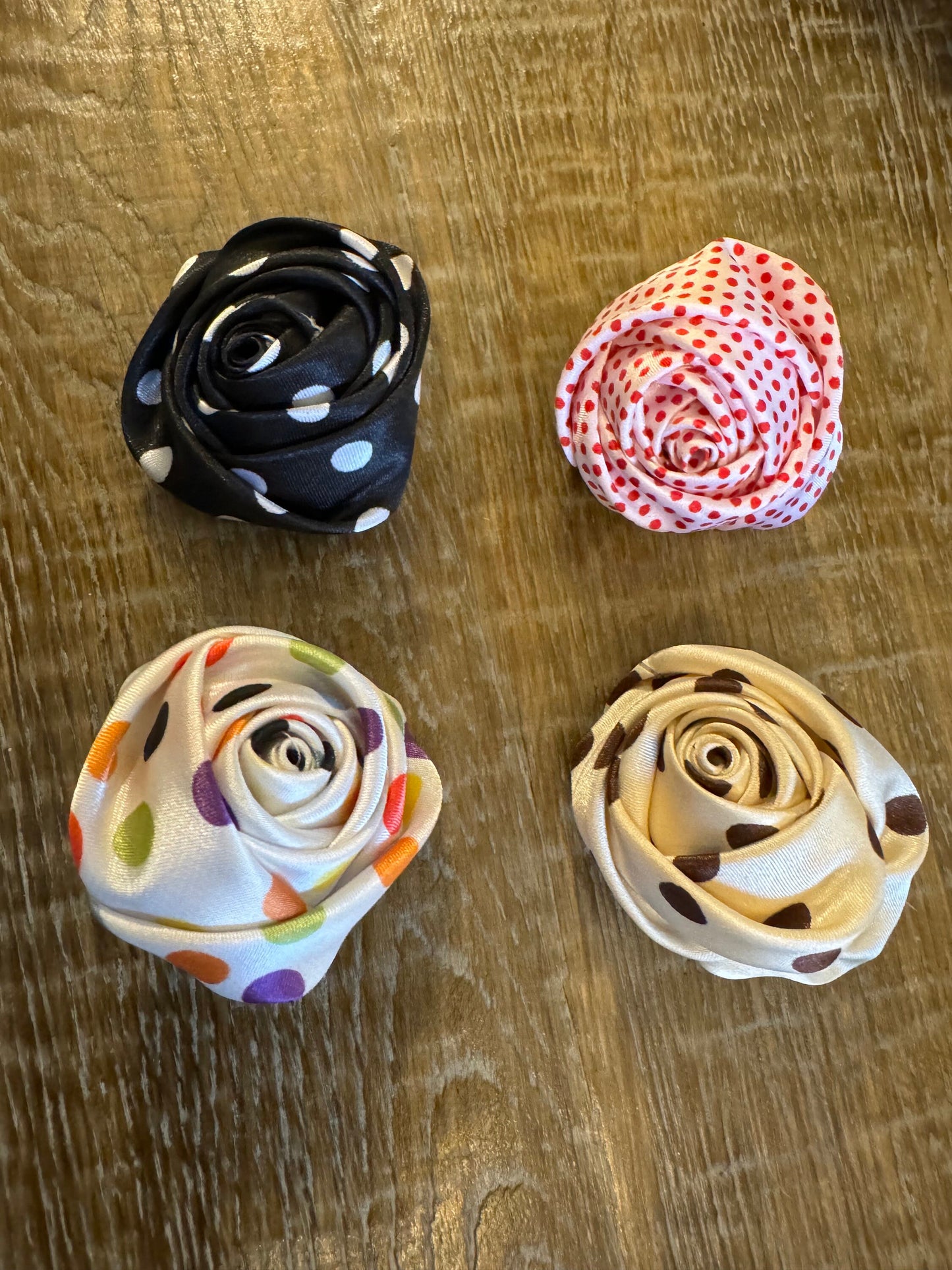 Spotted Rose Corsage, Pin on, Vintage Look, 4 Colours, Elegant Corsage, Layered Petals, 2024 Fashion, 2” Wide, FAN Design