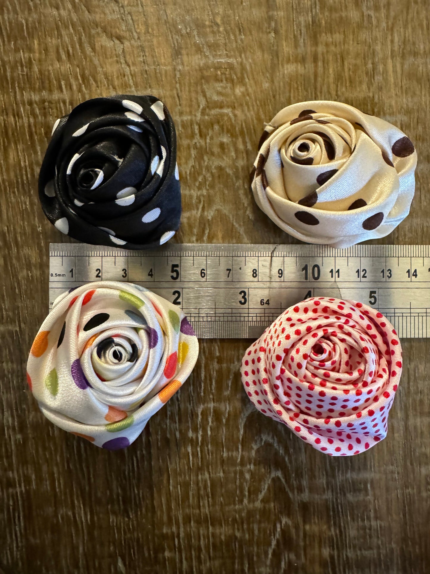 Spotted Rose Corsage, Pin on, Vintage Look, 4 Colours, Elegant Corsage, Layered Petals, 2024 Fashion, 2” Wide, FAN Design