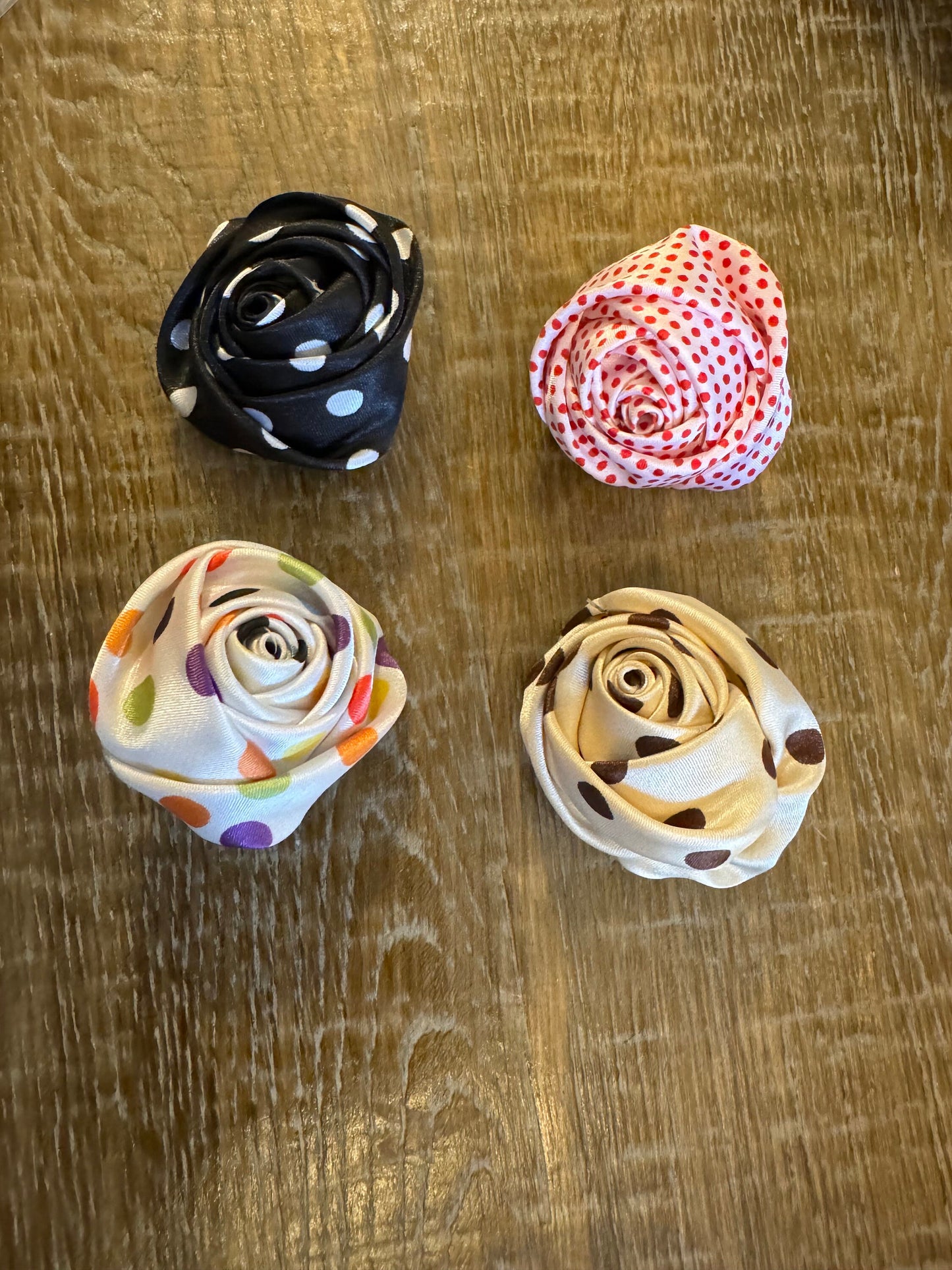 Spotted Rose Corsage, Pin on, Vintage Look, 4 Colours, Elegant Corsage, Layered Petals, 2024 Fashion, 2” Wide, FAN Design