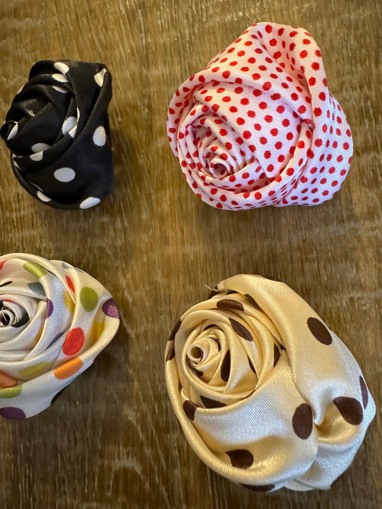Spotted Rose Corsage, Pin on, Vintage Look, 4 Colours, Elegant Corsage, Layered Petals, 2024 Fashion, 2” Wide, FAN Design