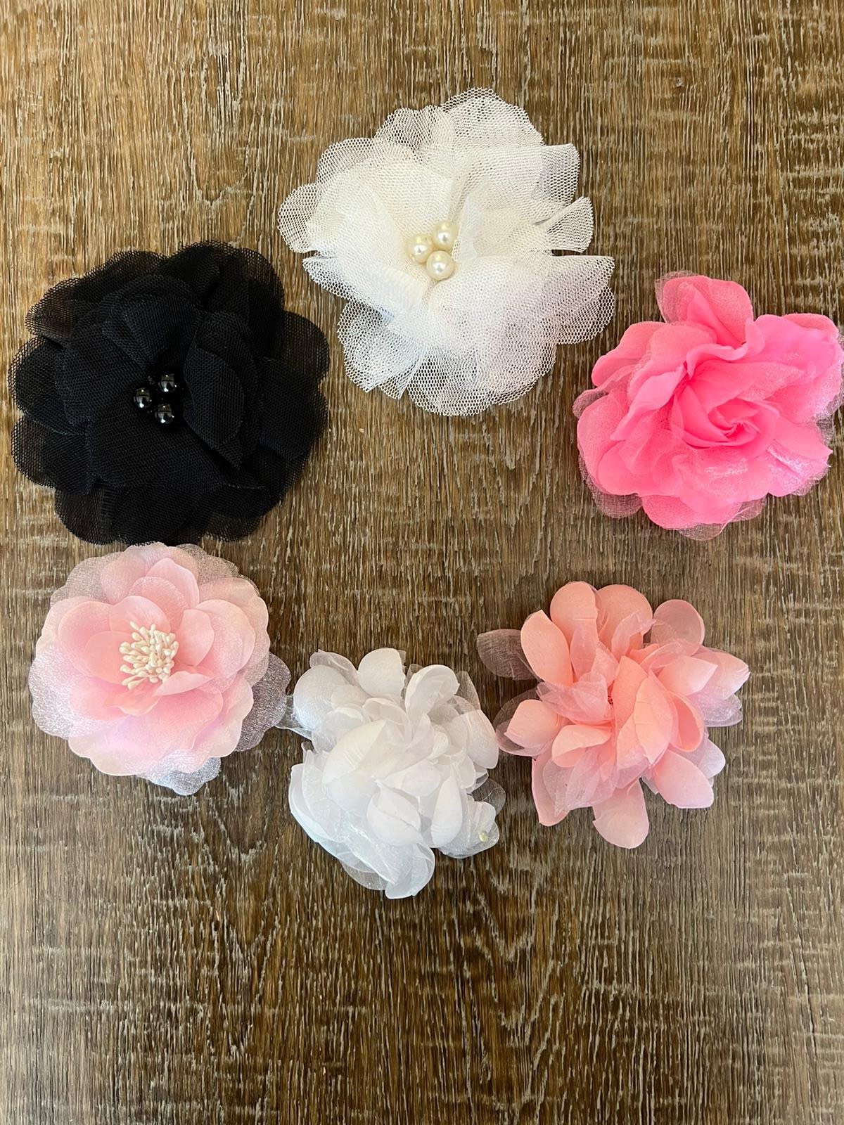 Corsage, Flowers, Pin on Flowers, Organza Corsage, Chiffon Corsage, 4 designs, Fashion Pin On Corsage, Corsage Flowers