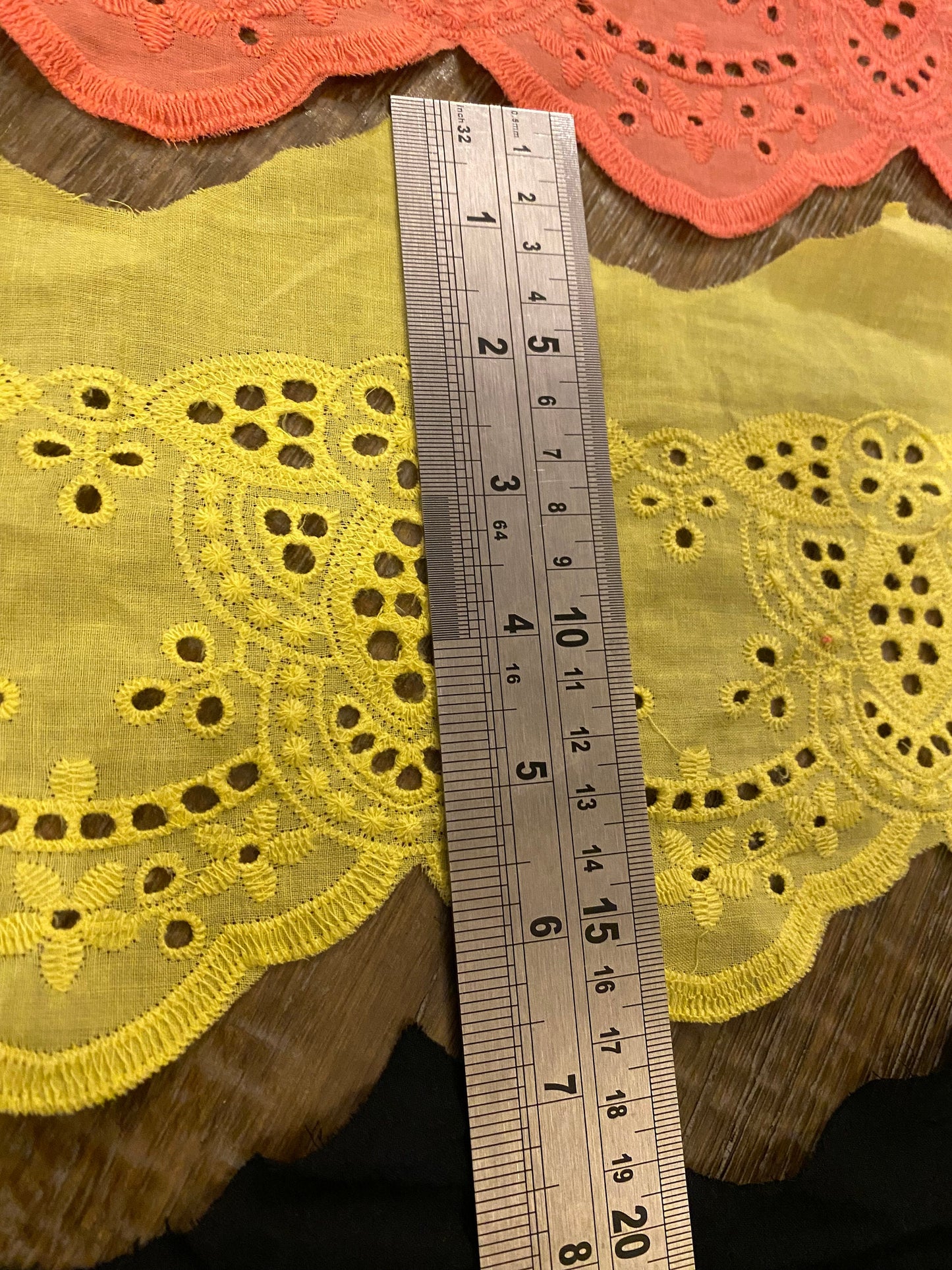 Embroidery Anglaise, 6.5” Wide, Quality Lade, Border, 3 Colour