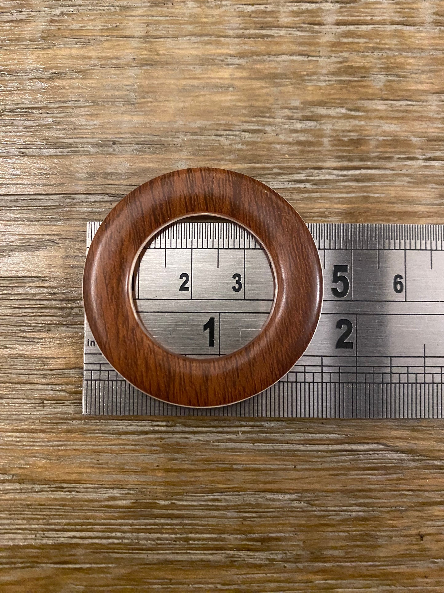 Mock Wood Buckles and Rings, Clothing Embellishments