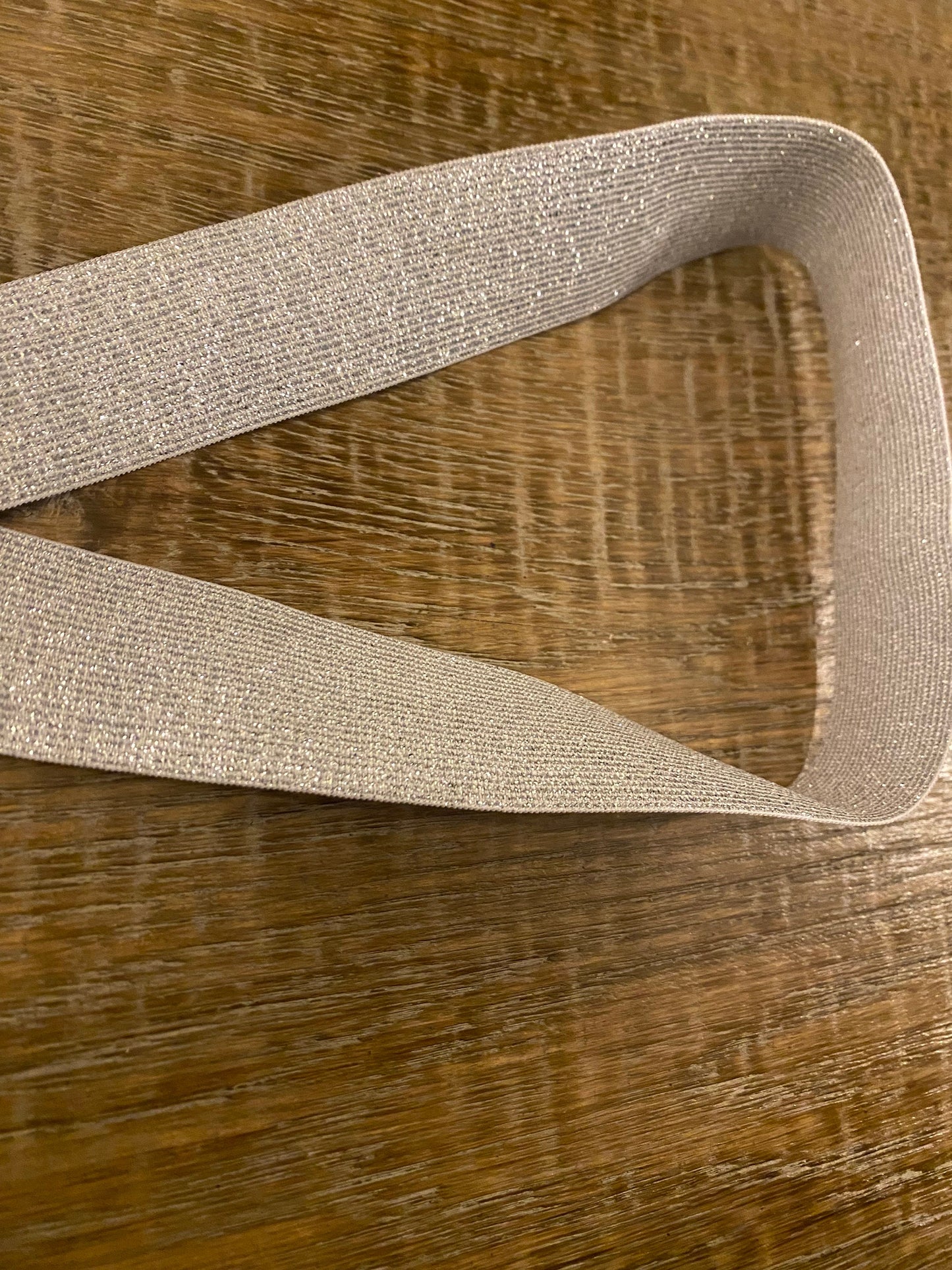 4cm Wide Lurex Elastic, Knitted Lurex Elastic, Silver Elastic, Swimwear, clothing, Crafts