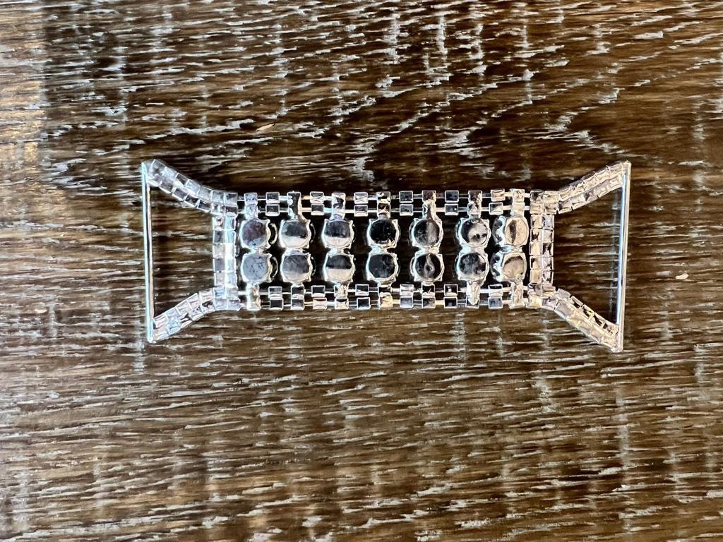 11cm Diamanté Rhinestone Buckle, Silver Diamanté Buckle, Superior Quality Rhinestones, Bridal, Wedding, Clothing