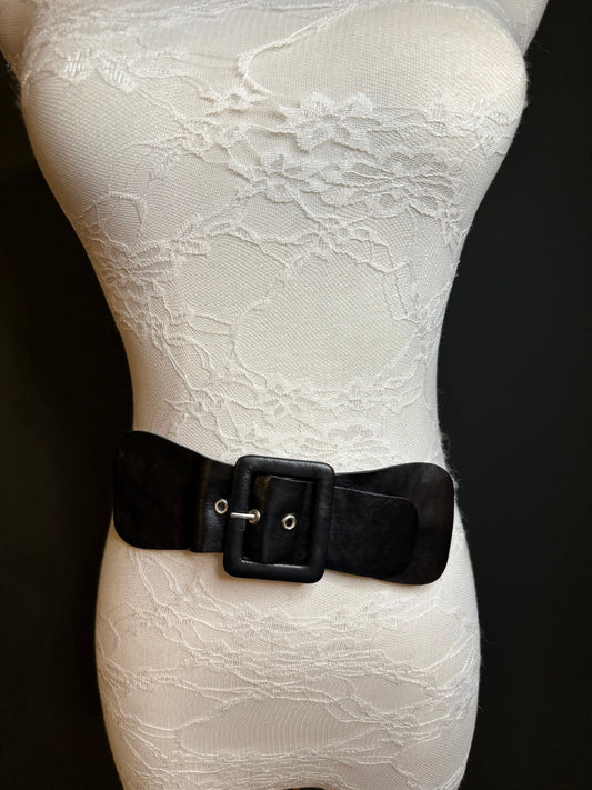 Kilt Strap Belt, Black Soft Faux Leather, Vegan Kilt Strap, Belt, Clothing, Bags