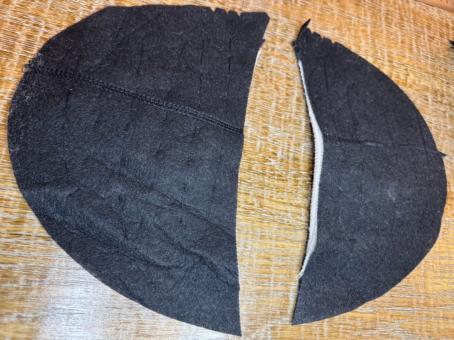 Pair shoulder pads for high fashion look, shaped for tailored jackets, padding, couture, tailoring, epaulette, vintage, 6”x10”