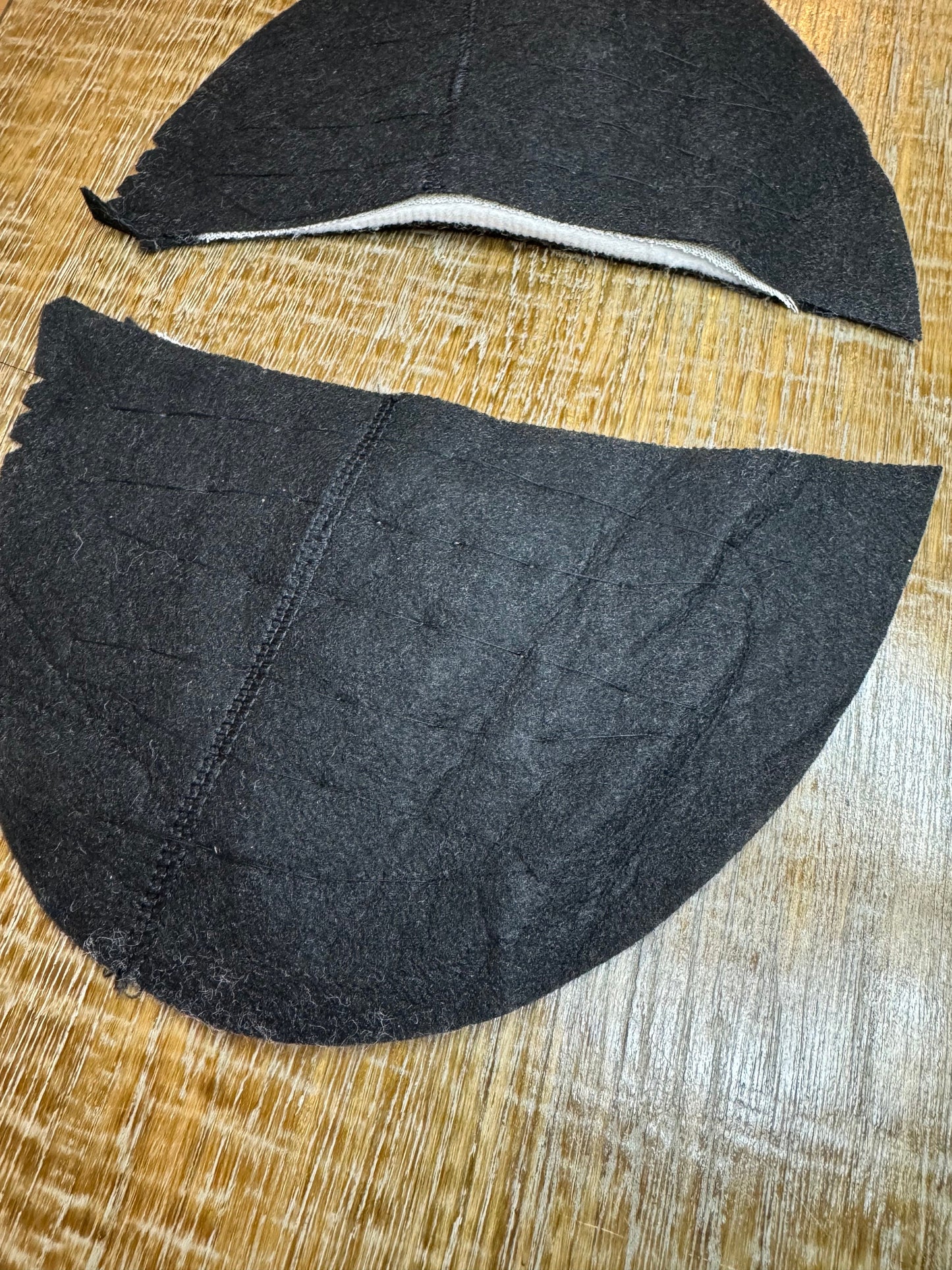 Pair shoulder pads for high fashion look, shaped for tailored jackets, padding, couture, tailoring, epaulette, vintage, 6”x10”