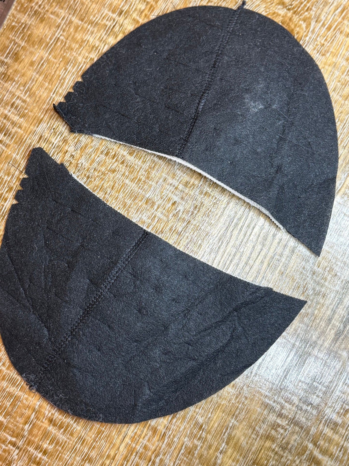 Pair shoulder pads for high fashion look, shaped for tailored jackets, padding, couture, tailoring, epaulette, vintage, 6”x10”