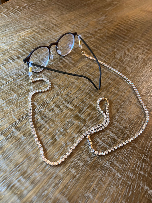Glasses chain, Spectacles Chain, Rhinestone glasses chain, silver, gold, men’s, ladies, children’s, handmade