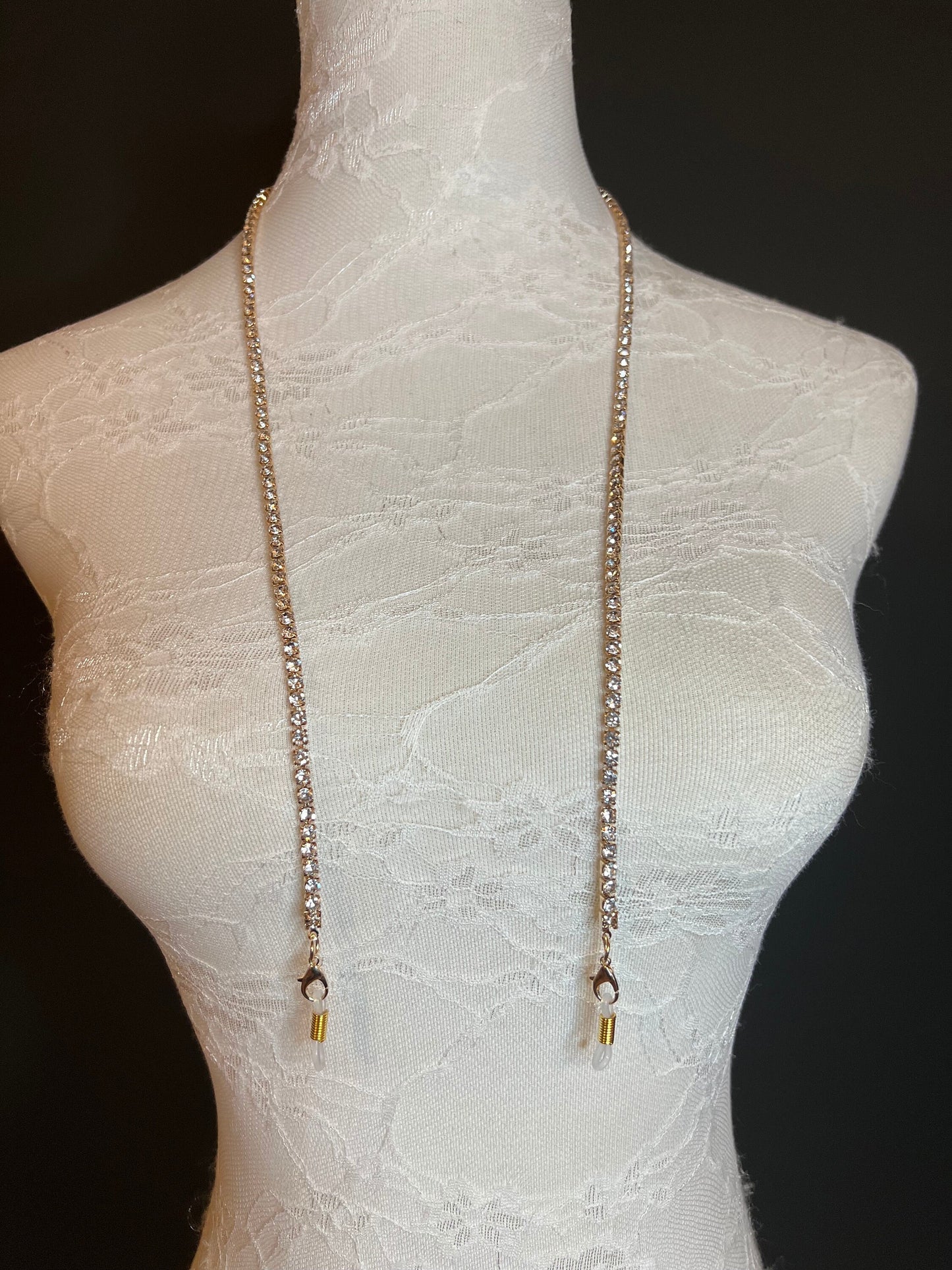 Glasses chain, Spectacles Chain, Rhinestone glasses chain, silver, gold, men’s, ladies, children’s, handmade