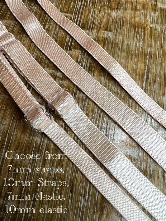 Bra Strap Elastic, 82 Colours, Bra Elastic, Sewing Bra Straps, Adjustable, Sew on, Lingerie, 6mm, 10mm, Red, Pink, Matching Bra Straps